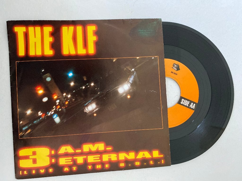 The KLF – 3 A.M. Eternal (Live At The S.S.L.), 7 inch, Zo goed als nieuw, Elektronisch, Fotohoes