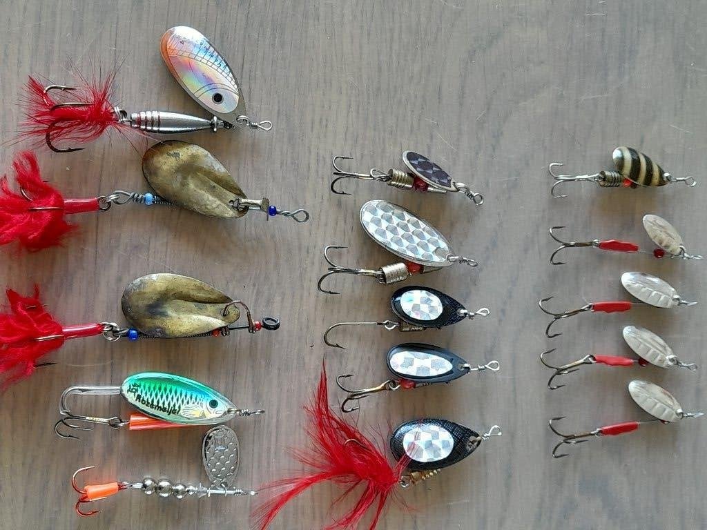 15 spinners ultra light en verzwaart 2-8 gram als nieuw, Ophalen of Verzenden, Zo goed als nieuw, Kunstaas