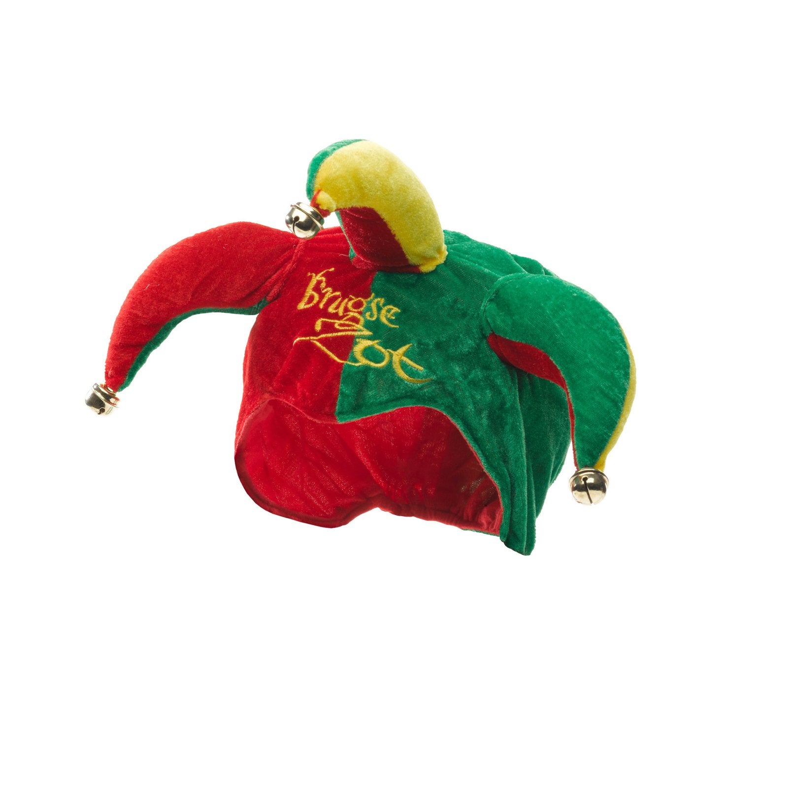 Nieuw - Carnavalsmuts 'Brugse Zot' - Rood, Groen, Geel, Hobby en Vrije tijd, Ophalen of Verzenden, Nieuw, Hoed of Pruik, Carnaval