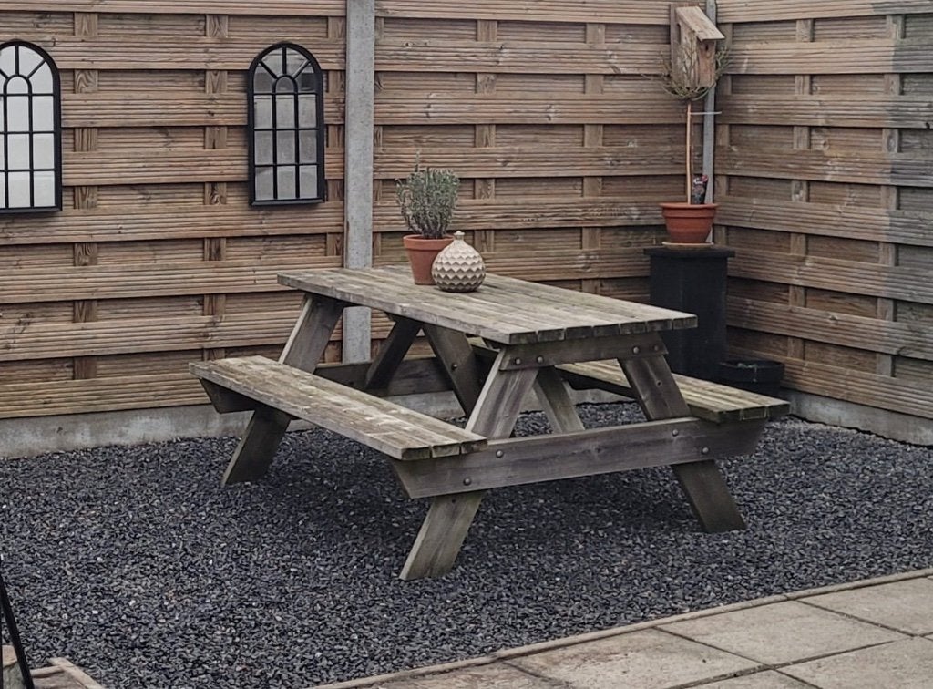 Picknick tafel tuintafel, Tuin en Terras, Picknicktafels, Ophalen, Rechthoekig, Hout