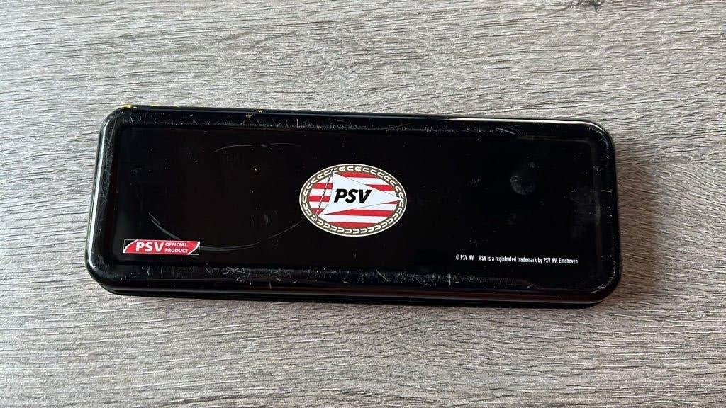 PSV pennenbak, Ophalen of Verzenden, Gebruikt