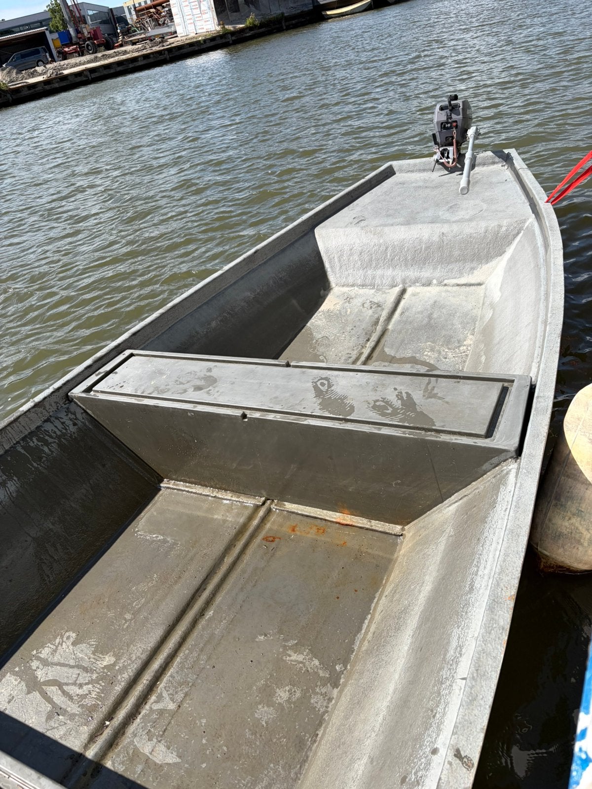 6 meter polyster bootje met johnson 4.0, Ophalen, Zo goed als nieuw, Overige typen, Motorboot