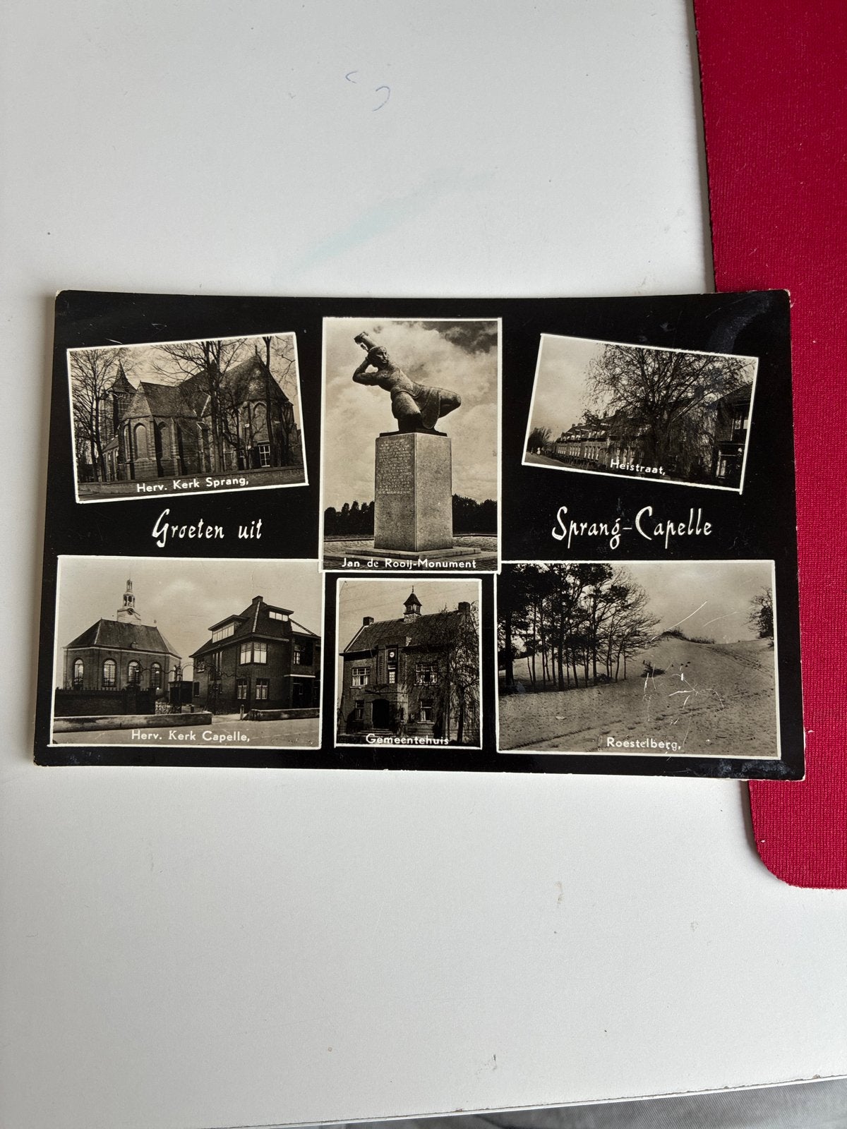 Oude ansichtkaart Sprang-Capelle - Groeten uit, Ophalen of Verzenden, 1940 tot 1960, Gelopen, Noord-Brabant
