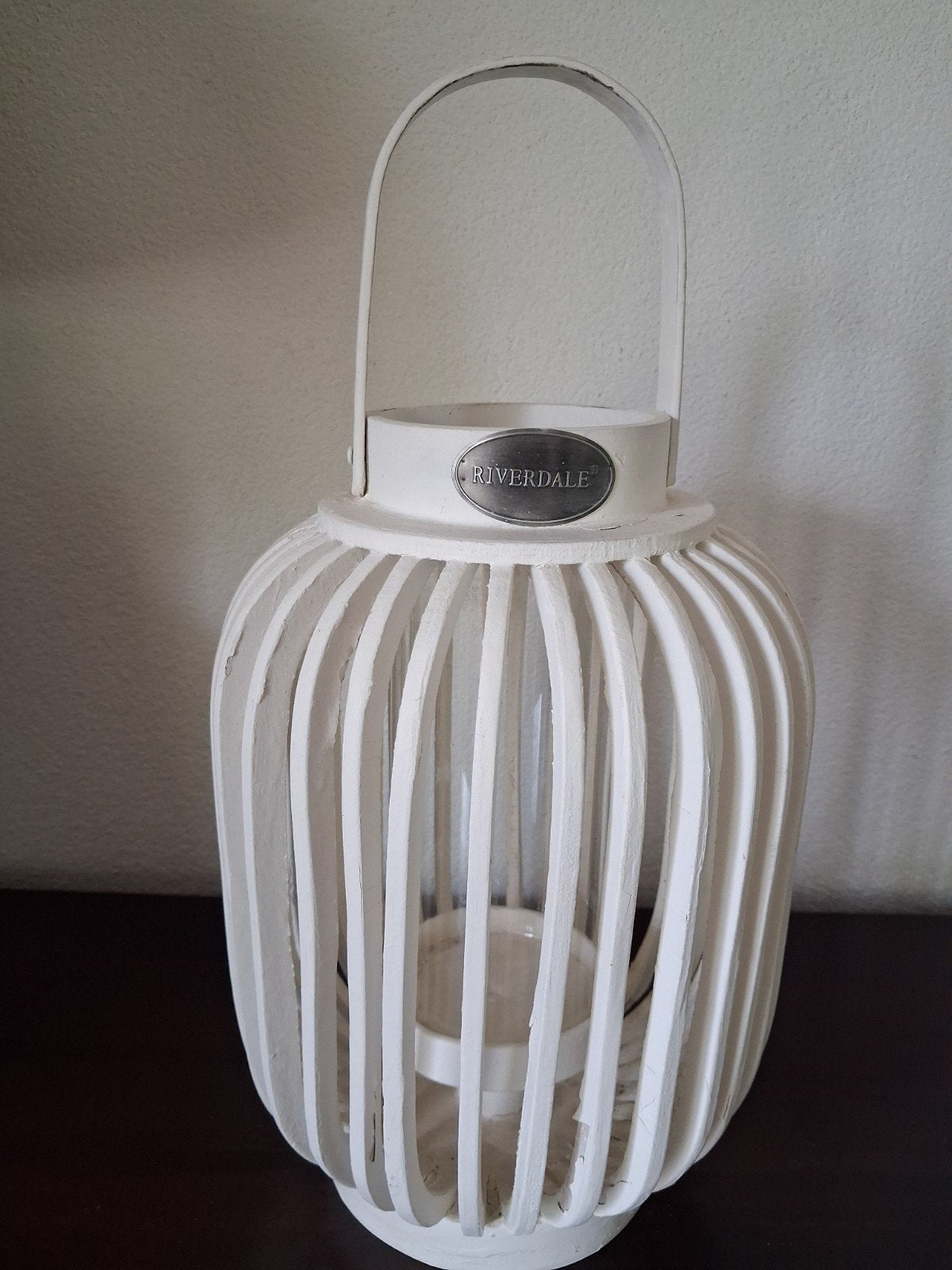 Riverale windlicht  - wit, Ophalen, Gebruikt, Overige kleuren, Minder dan 50 cm