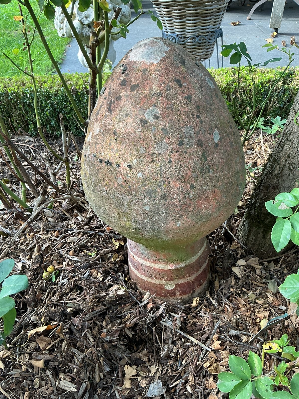 Groot antiek sierornament, piron, voor op dak of in tuin, Antiek en Kunst, Ophalen