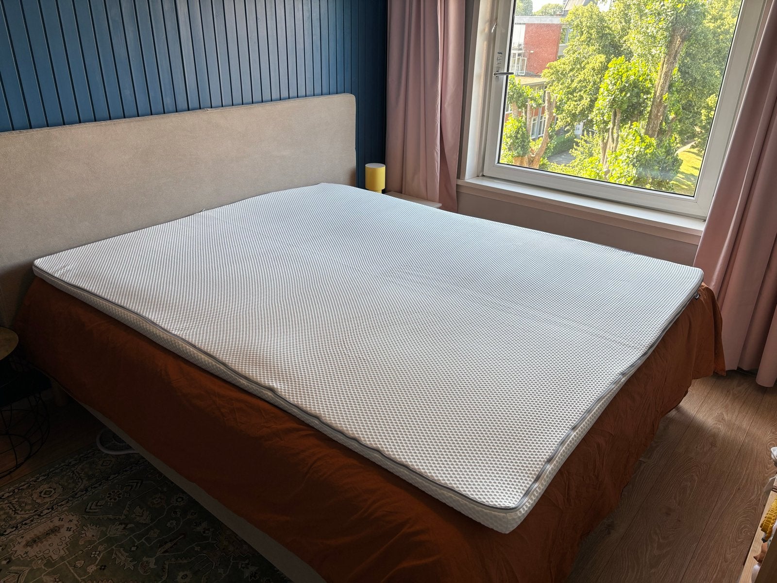 IKEA NÄSTABERG Topper 160x200 cm, Ophalen, Tweepersoons, Zo goed als nieuw, Matras