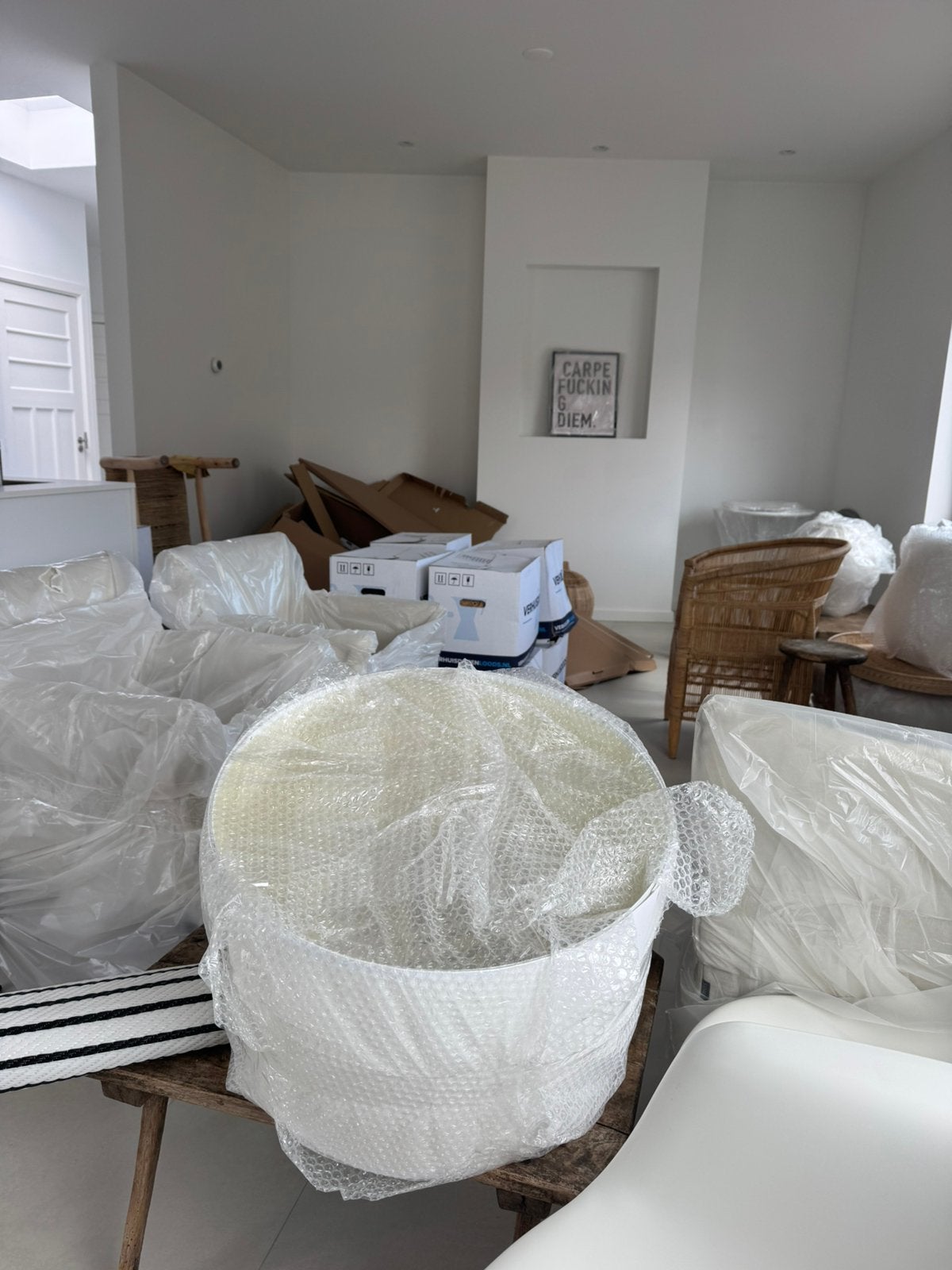 Verhuisdozen gratis, Huis en Inrichting, Ophalen, Zo goed als nieuw, Laminaat