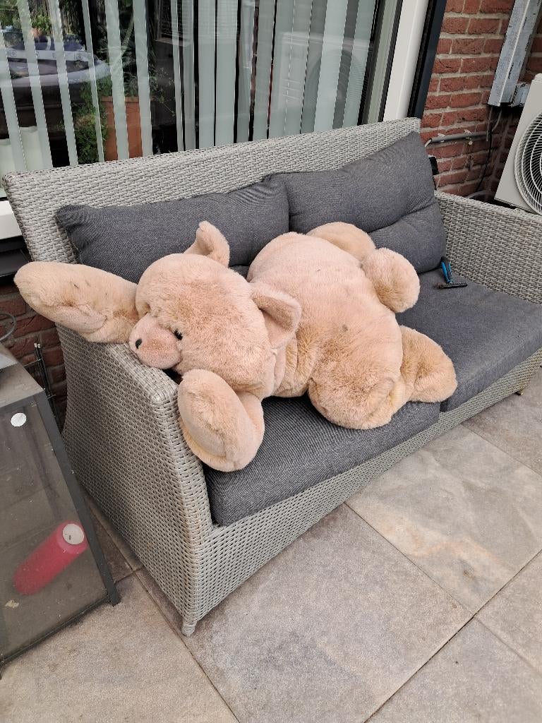 Aangeboden mooie pluche beer,ca 1 meter., Kinderen en Baby's, Speelgoed | Knuffels en Pluche, Ophalen, Gebruikt, Beer, Groot (groter dan 80 cm)