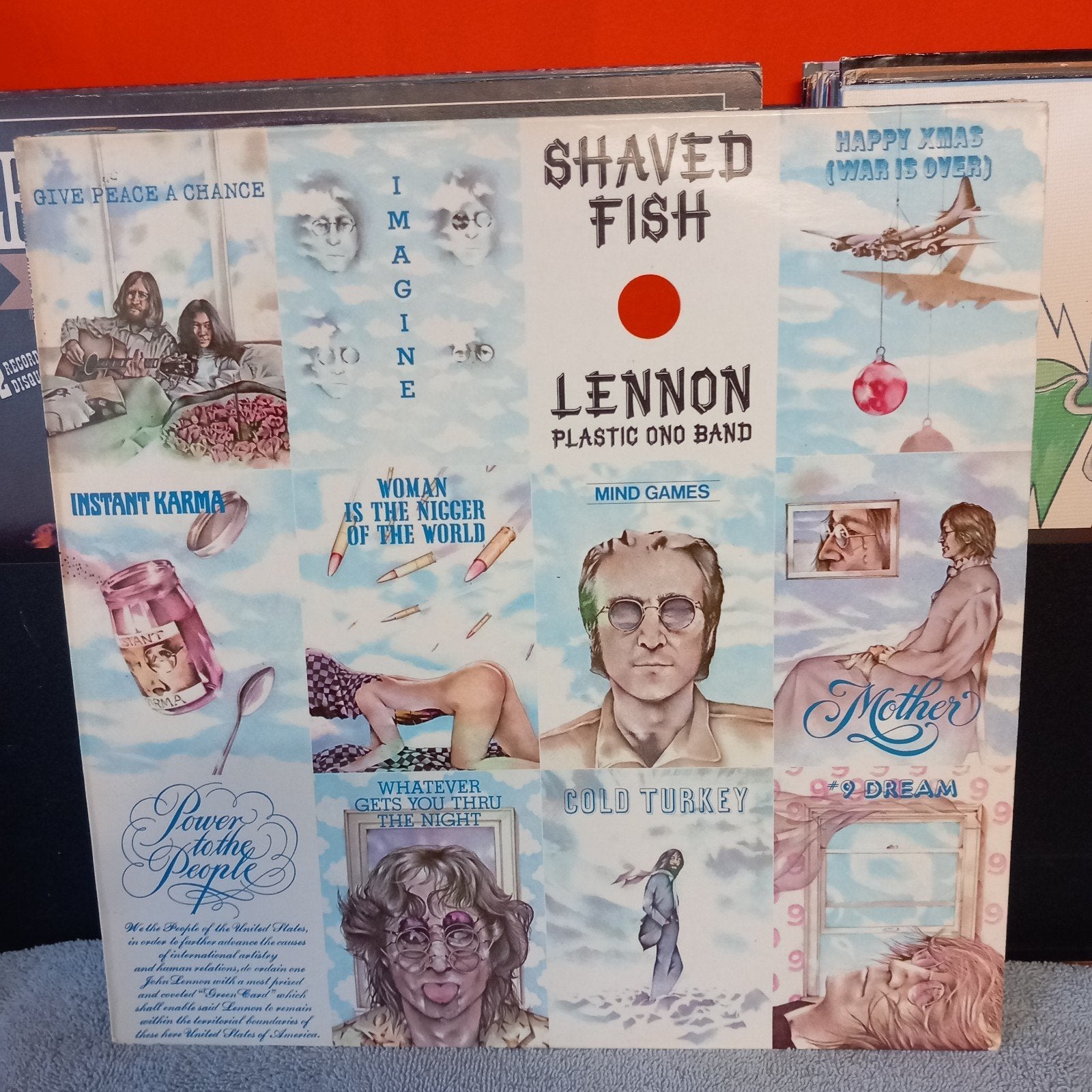 Lp John lennon shaved fish, Ophalen of Verzenden, Zo goed als nieuw