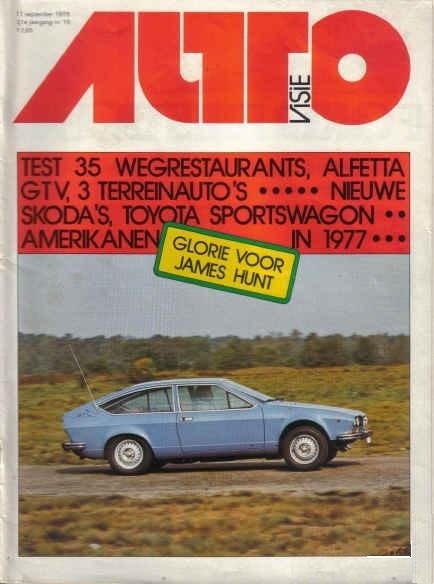 Autovisie 19 1976 : Alfa Romeo GTV - Toyota Landcruiser, Ophalen of Verzenden, Gelezen, Algemeen