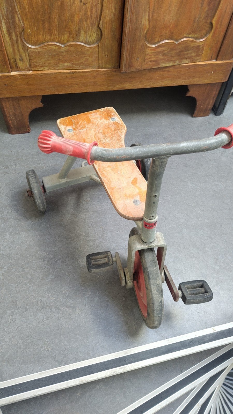 Oude driewieler voor kinderen - Vintage speelgoed okido, Ophalen, Gebruikt