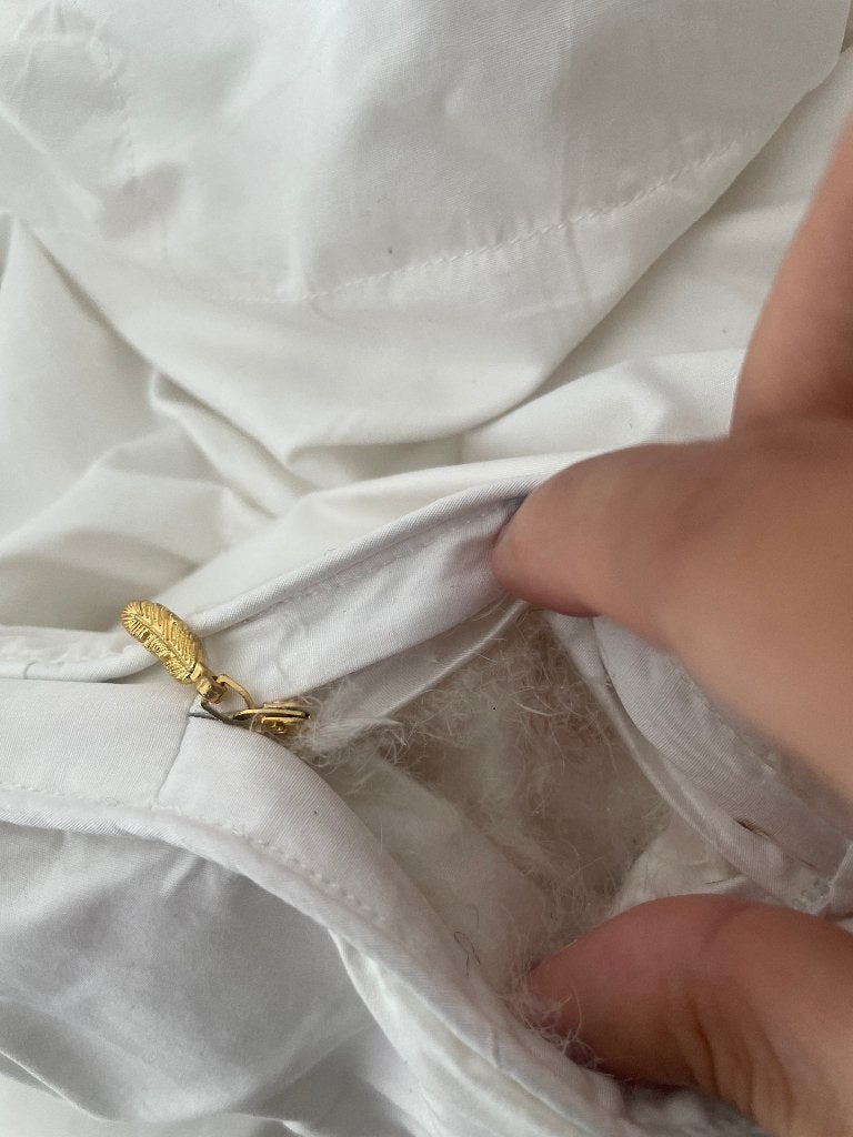 donzen dekbed, Eenpersoons, Wit, Dons en Veren, Ophalen of Verzenden