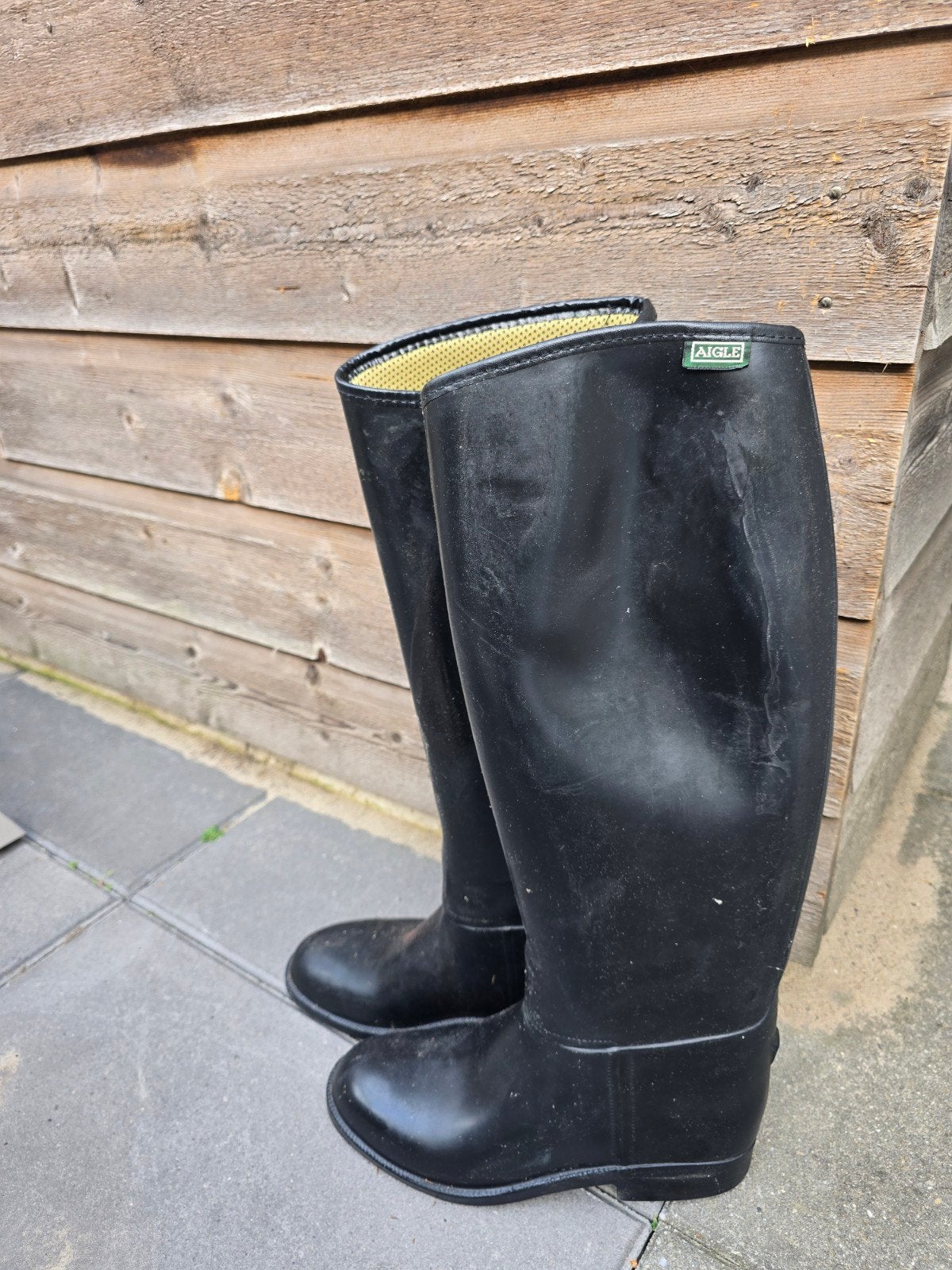 Paardrijlaarzen, Ophalen, Gebruikt, Dressuur, Aigle