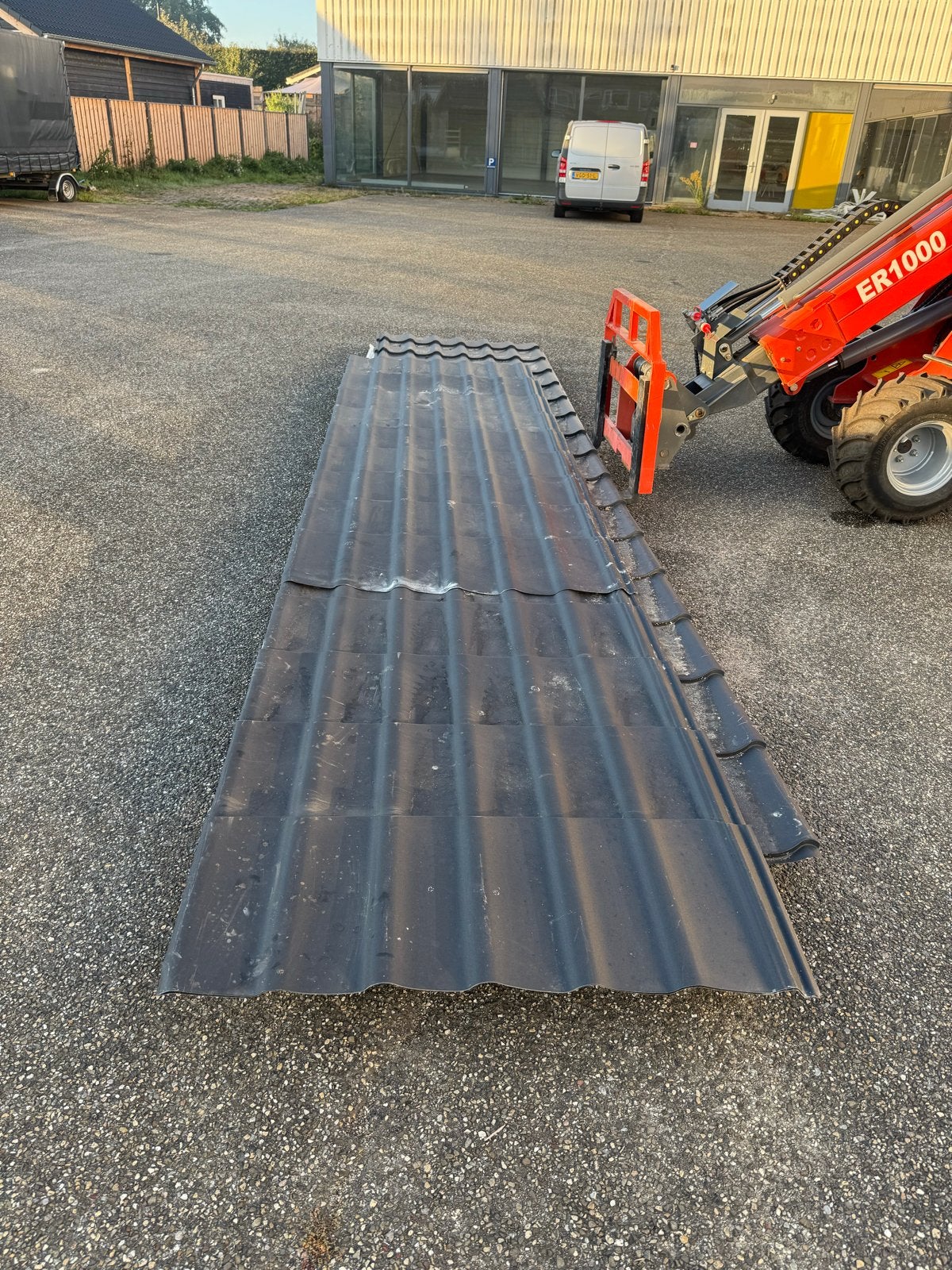 Zwarte dakpanplaten - Ideaal voor schuur of overkapping, Zwart, Metaal, Ophalen, Dakplaat of Dakpanplaat