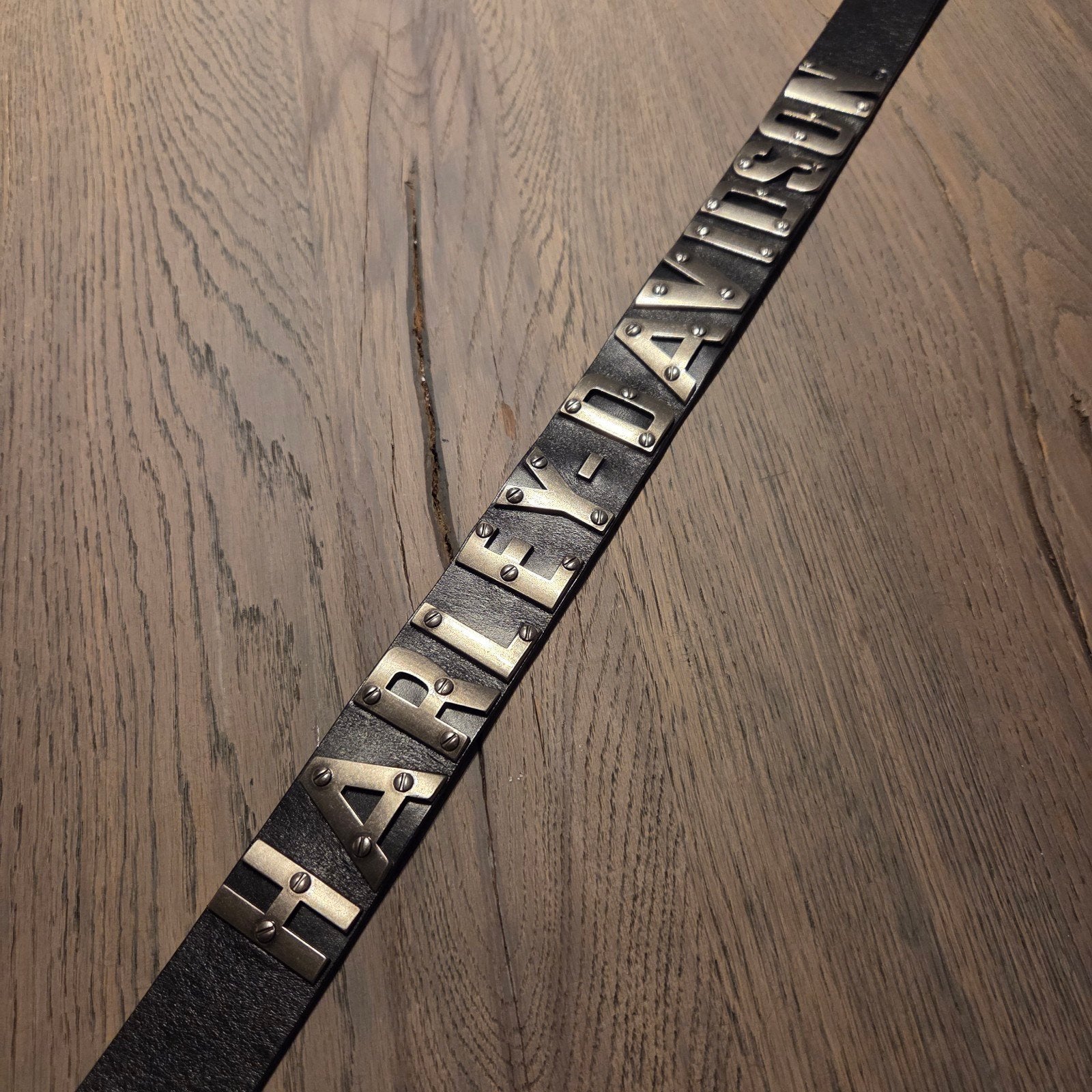 Riem met Harley Davidson en ringen., Ophalen of Verzenden, Gebruiksvoorwerp