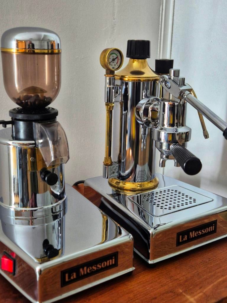 La Zacconi Baby - Complete set - Uniek! - incl Garantie, Espresso apparaat, Micky Beans, 10 kopjes of meer, Ophalen of Verzenden