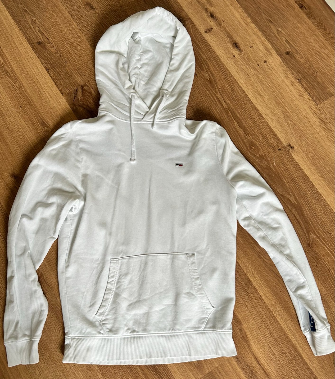 Tommy Jeans hoodie wit maat M, Ophalen of Verzenden, Gedragen, Maat 48/50 (M), Wit