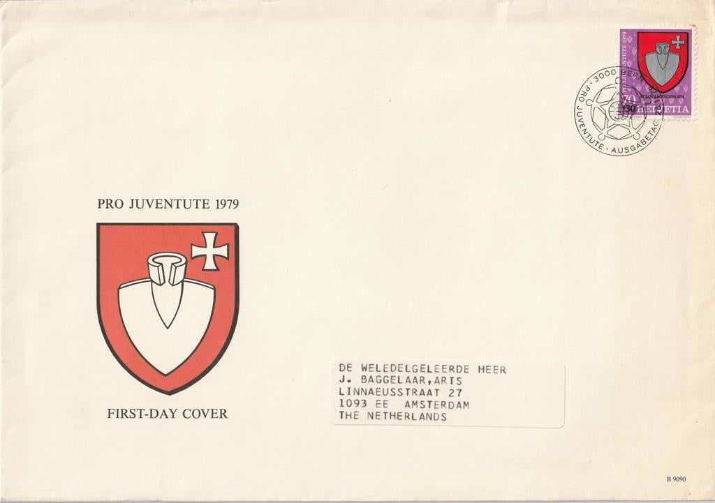 FDC Pro Juventute 1979, Postzegels en Munten, Postzegels | Eerstedagenveloppen, Ophalen of Verzenden, Beschreven, Europa