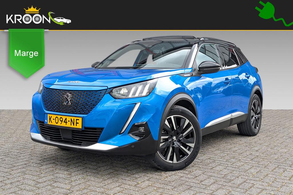 Peugeot e-2008 EV GT Pack 50kWh SOH 92% Panorama (bj 2020), 136 pk, Gebruikt, 310 km, 405 min