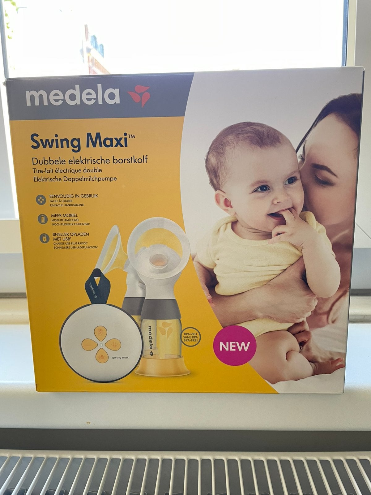 Medela swing maxi dubbele borstkolf, Ophalen, Zo goed als nieuw, Borstkolf