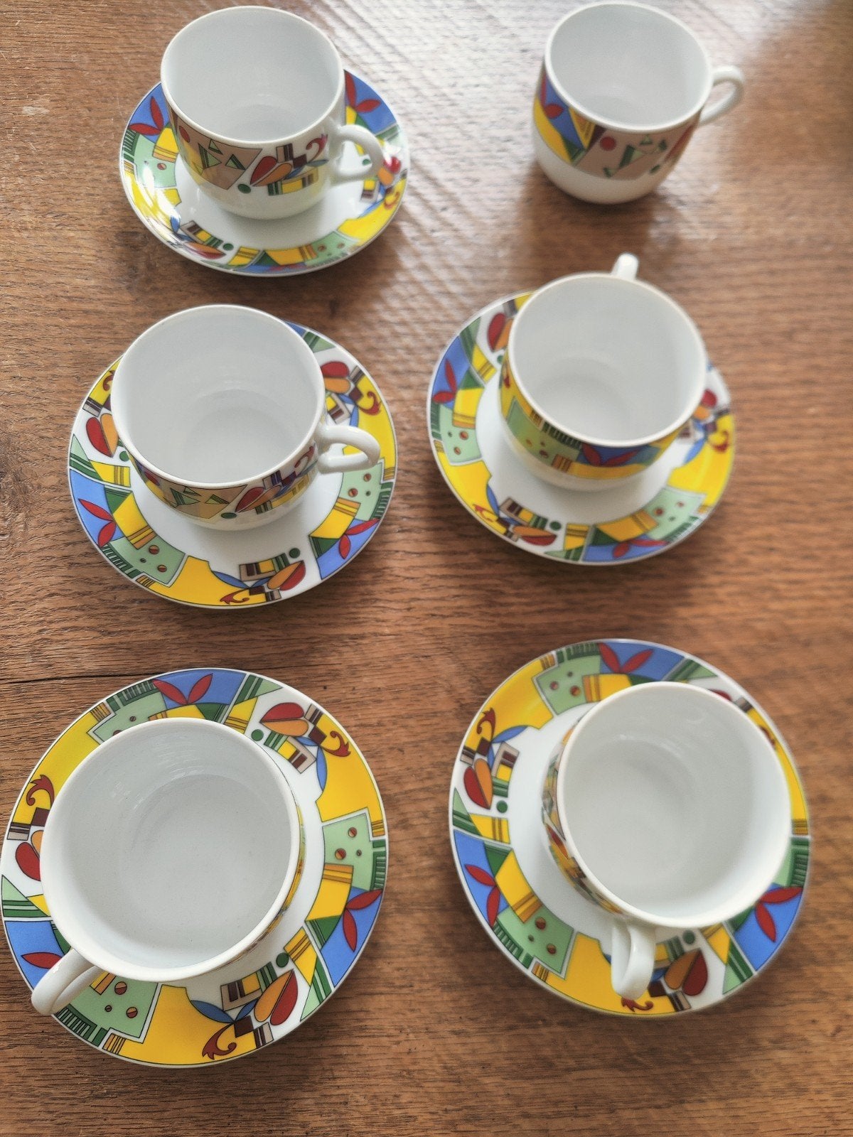DOUWE EGBERTS - 3 kop en schotels - Jarolina collectie, Huis en Inrichting, Keuken | Servies, Gebruikt, Ophalen of Verzenden, Overige stijlen
