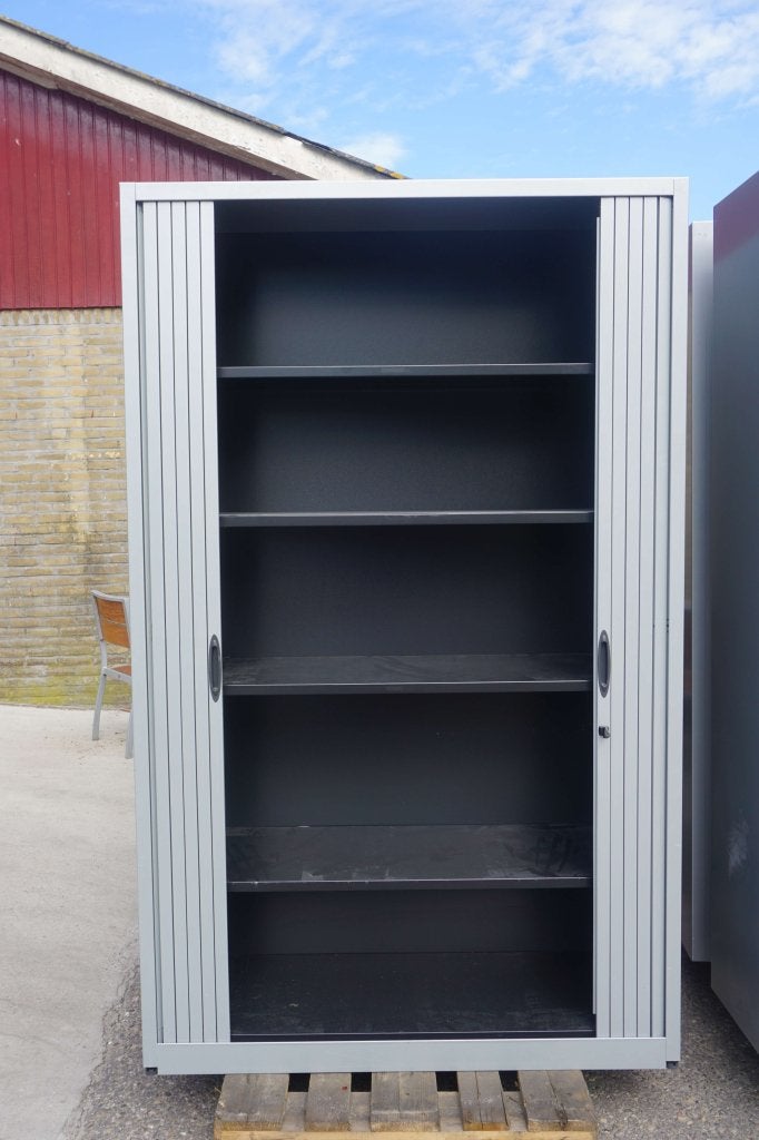 Metalen archiefkast kantoorkast roldeurkast kasten, Huis en Inrichting, Gebruikt, 100 tot 150 cm, Niet ingevuld, Meerdere deuren