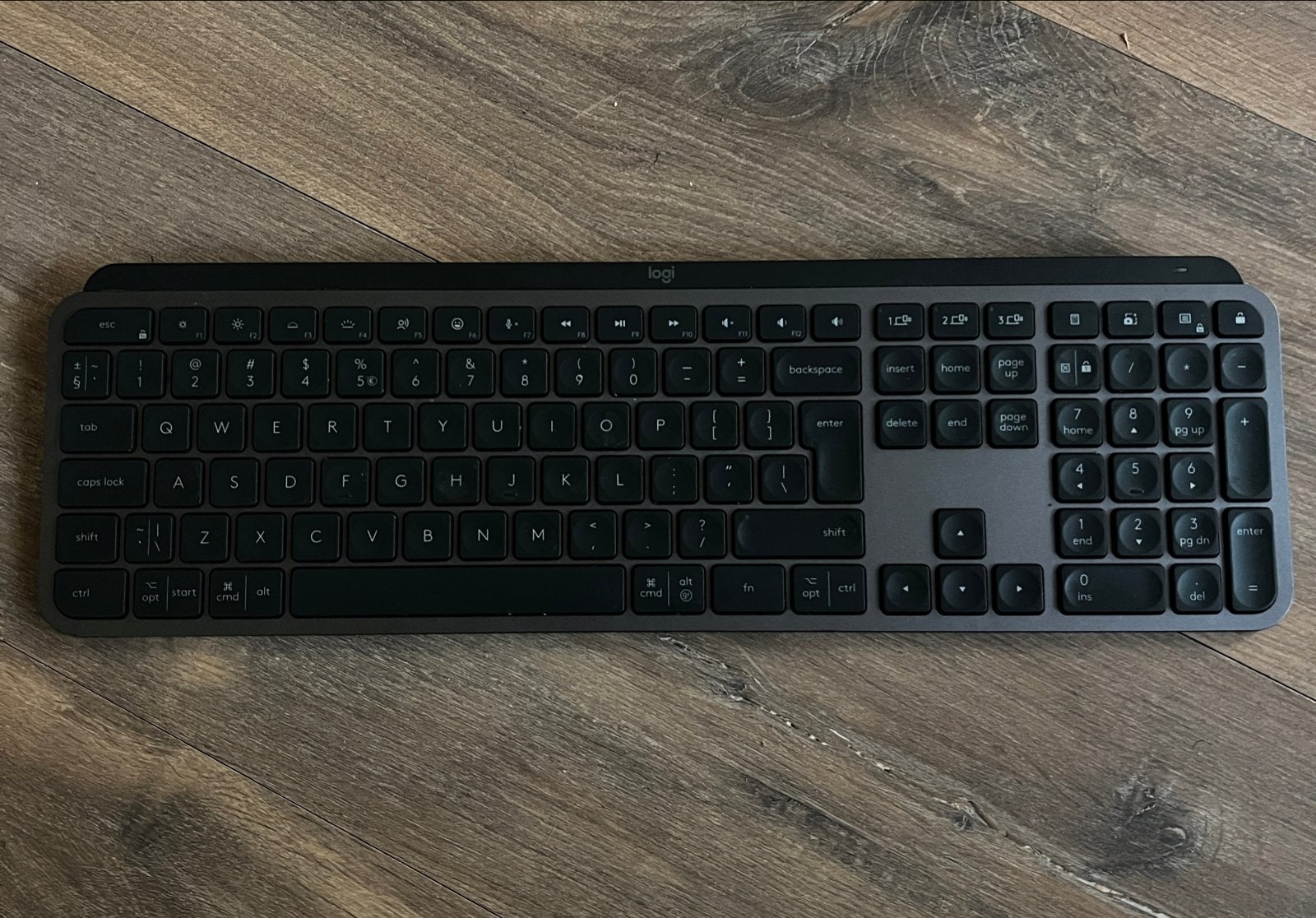 Logitech MX Keys toetsenbord en MX Master 3 muis set, Draadloze ontvanger, Ophalen of Verzenden, Zo goed als nieuw, Draadloos