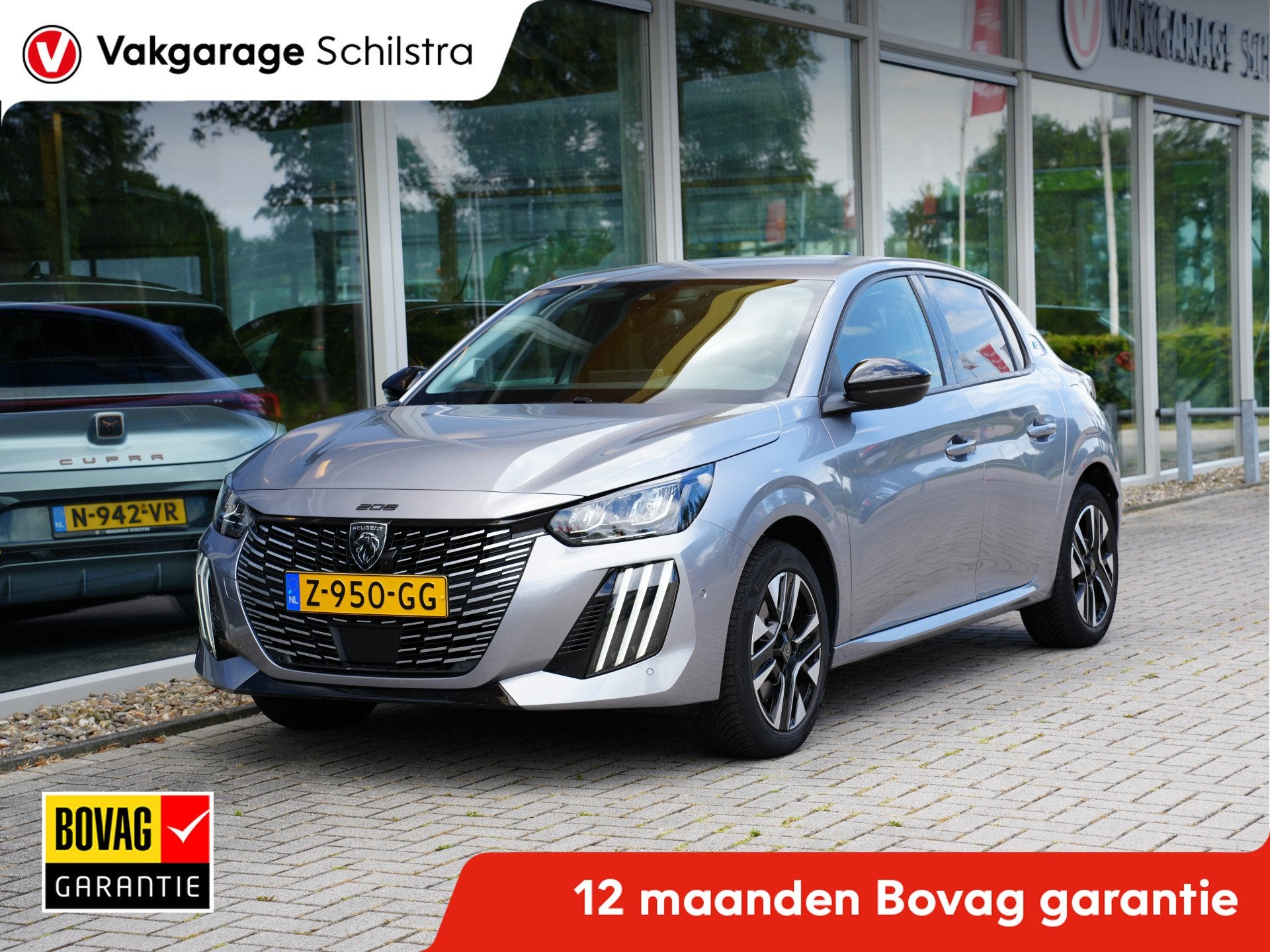 Peugeot e-208 EV Allure 51 kWh | Warmtepomp | Adaptieve crui, 12 maanden, Stof, Gebruikt, 156 pk