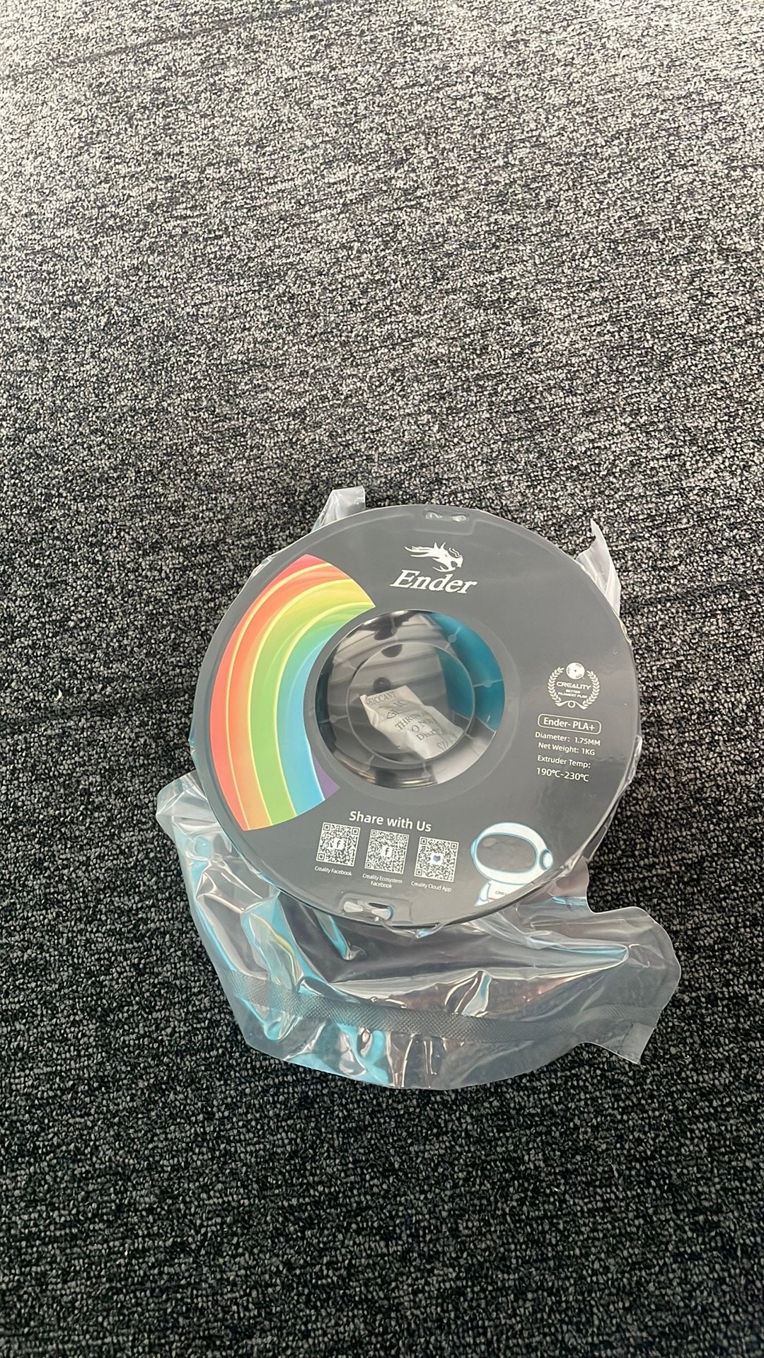 Ender PLA+ rood voor 3Dprinter, Computers en Software, Ophalen of Verzenden, Nieuw, Filamentrollen