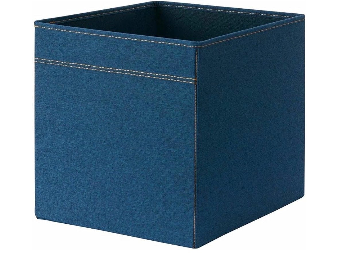 IKEA Drona opbergdoos denim blauw, Ophalen of Verzenden, Gebruikt, Blauw, Textiel