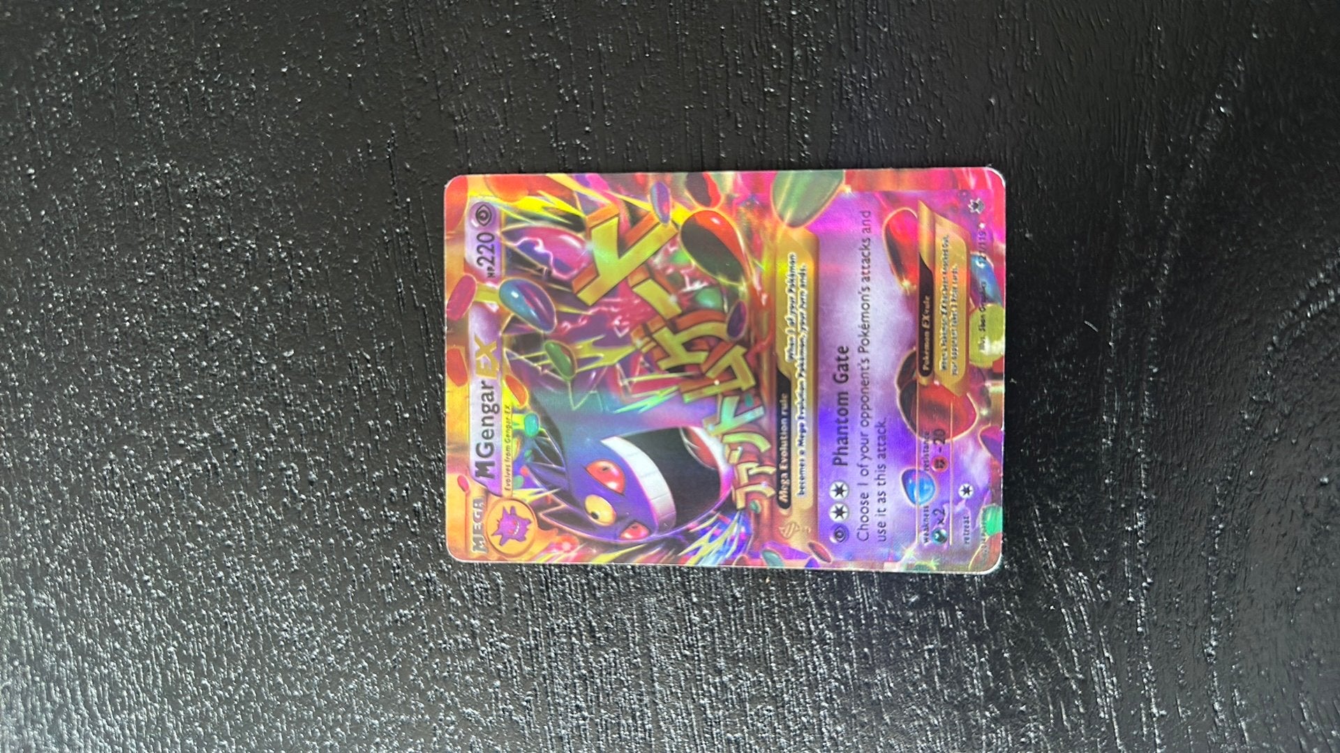 MGengar EX pokemon kaart, Ophalen, Gebruikt, Losse kaart