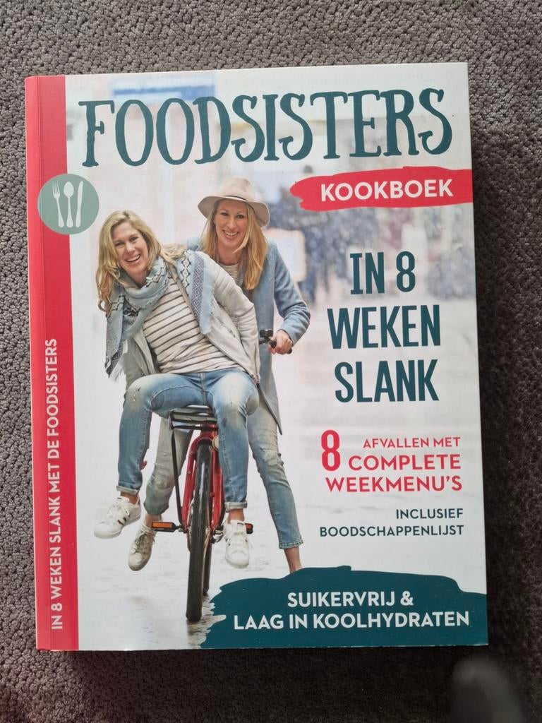 In 8 weken slank met de foodsisters, Boeken, Gezondheid, Dieet en Voeding, Ophalen of Verzenden, Zo goed als nieuw