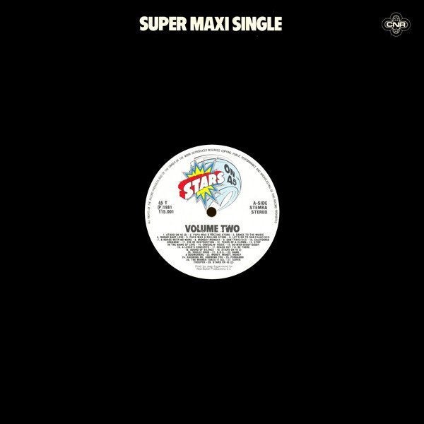 MAXI Single - Stars on 45, Volume Two, Cd's en Dvd's, Vinyl Singles, Zo goed als nieuw, Dance en House, Overige typen, Beschermende buitenhoes