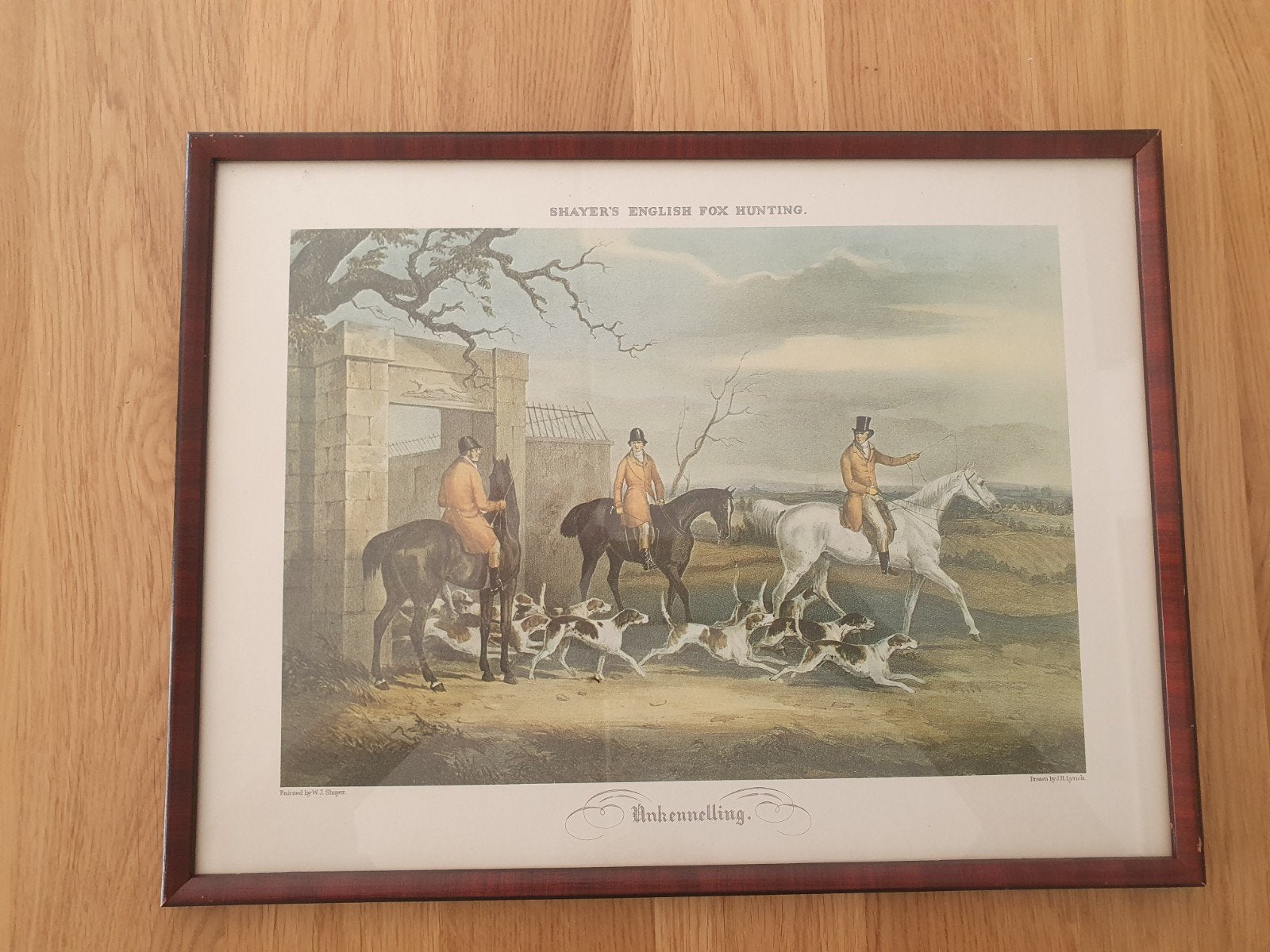 Schilderij Jachttafereel, Ophalen