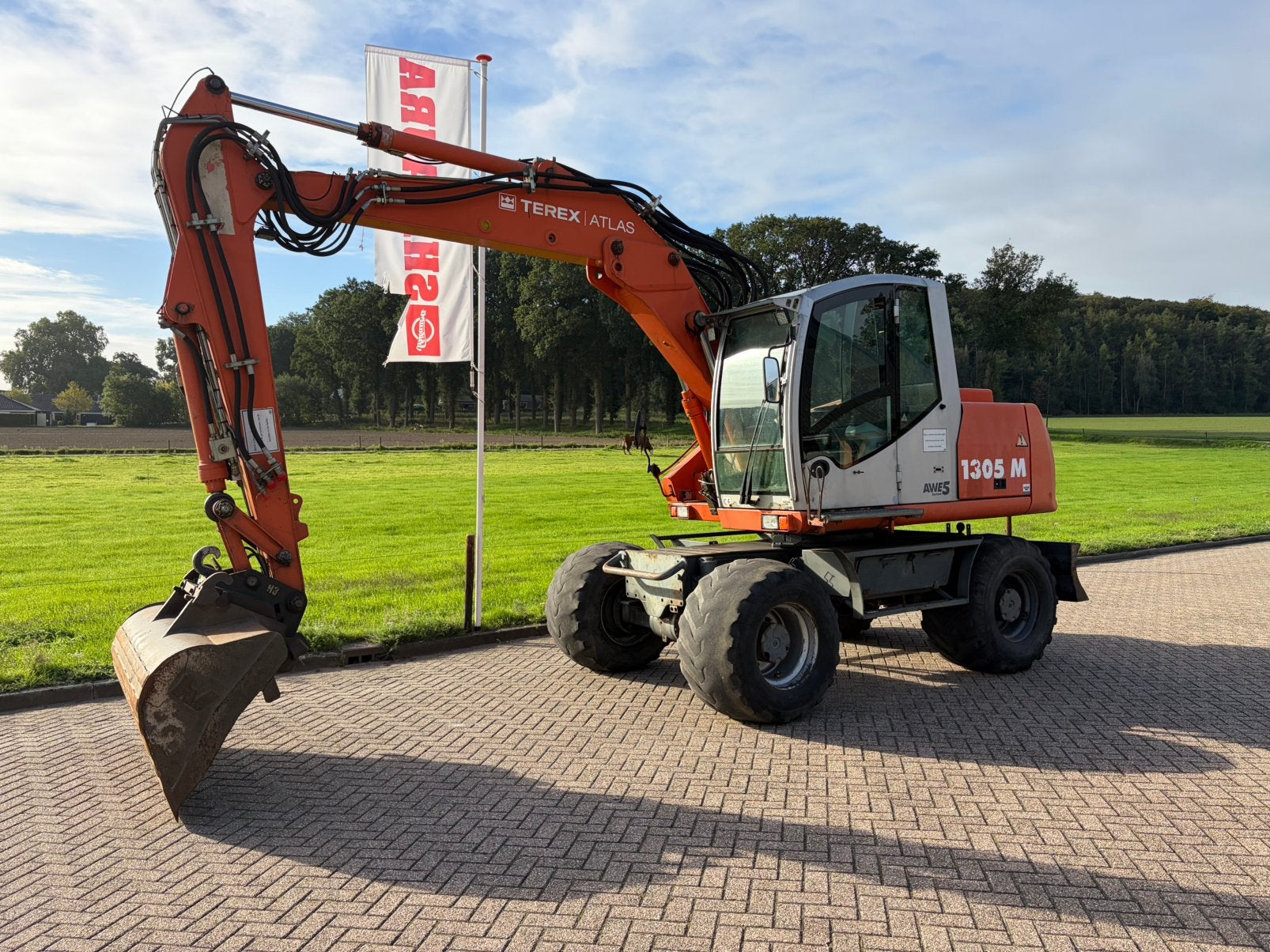 Terex Atlas 1305 graafmachine mobiele kraan 2006 NL kenteken, Ophalen of Verzenden, Graafmachine