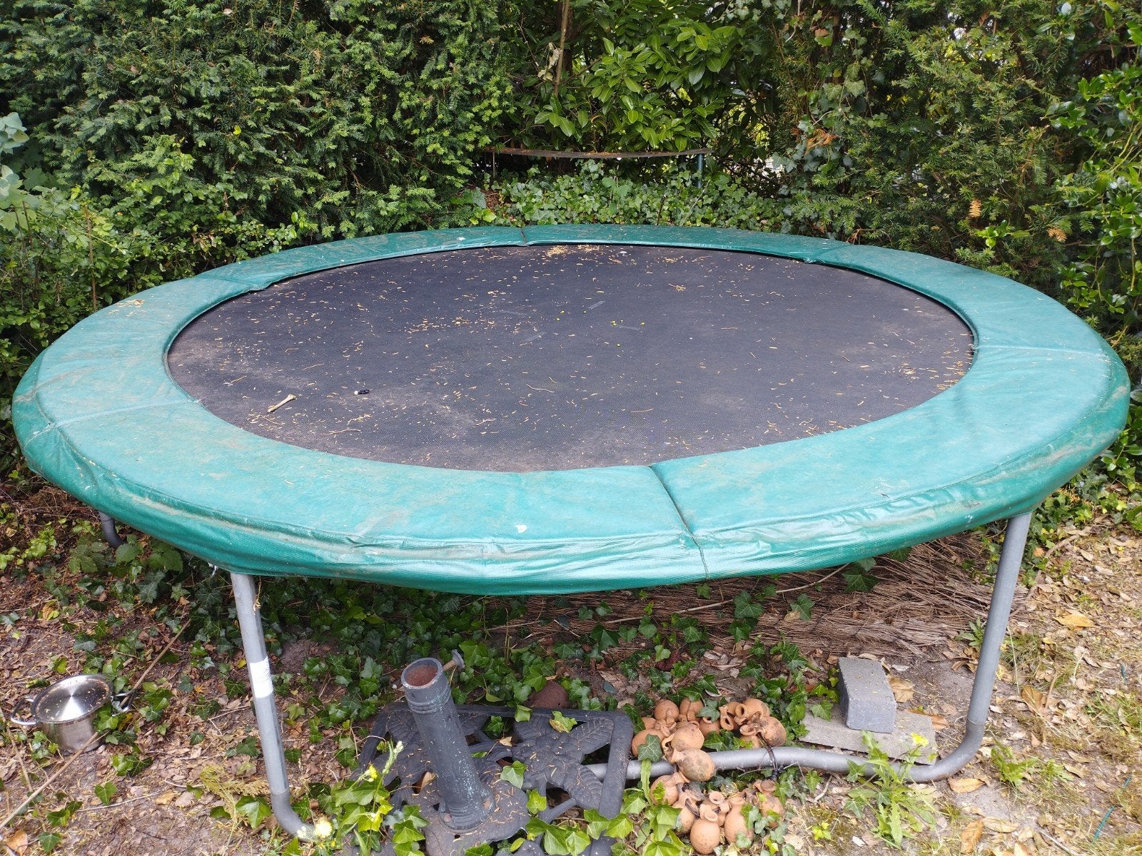 Trampoline 3m doorsnede -alleen rand + springgedeelte, Ophalen, Gebruikt