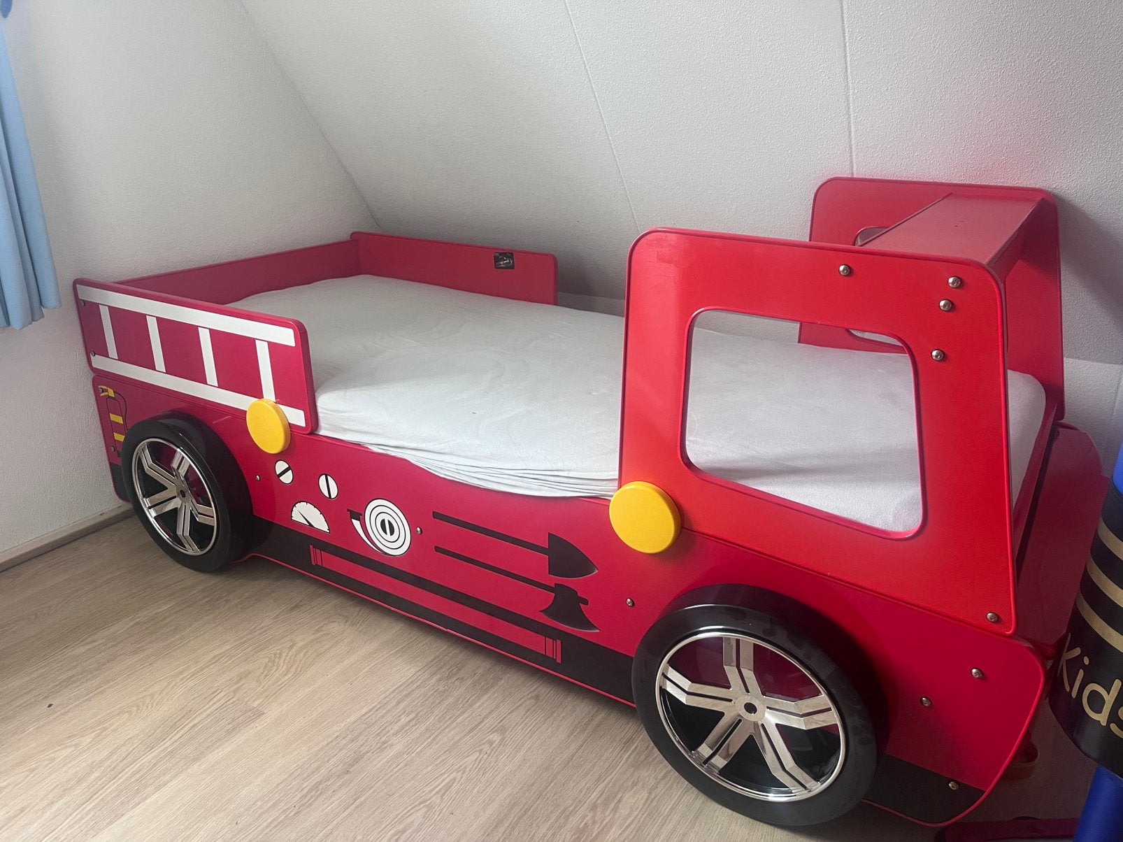 Kinderbed, brandweer bed, jongensbed, meisjesbed, met licht, Kinderen en Baby's, Kinderkamer | Bedden, Gebruikt, 180 cm of meer