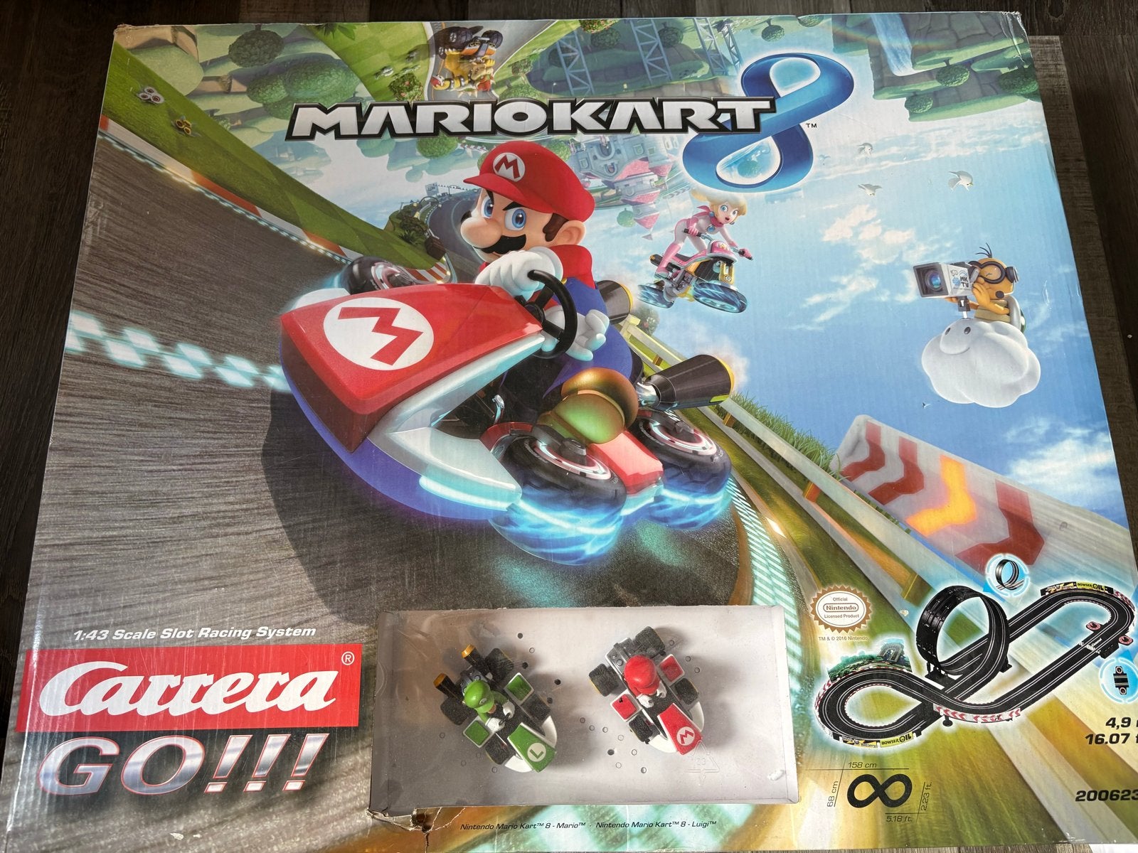 Carrera Go Mario Kart Racebaan Set + F1 uitbreiding, Carrera, Ophalen of Verzenden, Elektrisch, Racebaan