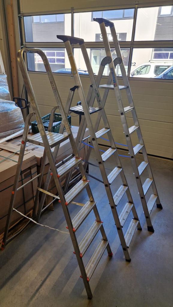 Diverse ladders te koop in Leeuwarden, Ophalen, Gebruikt, Ladder, Opvouwbaar of Inschuifbaar