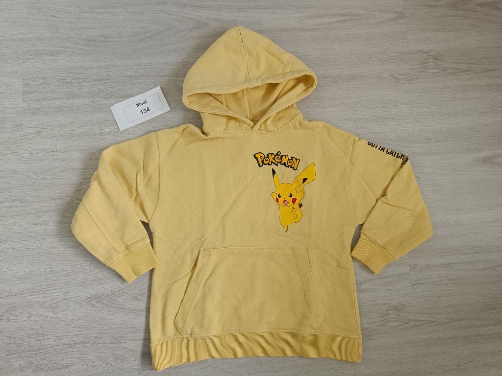 Pokemon jongens trui ZARA maat 134 lichtgeel, Gebruikt, Trui of Vest, Ophalen of Verzenden, Zara