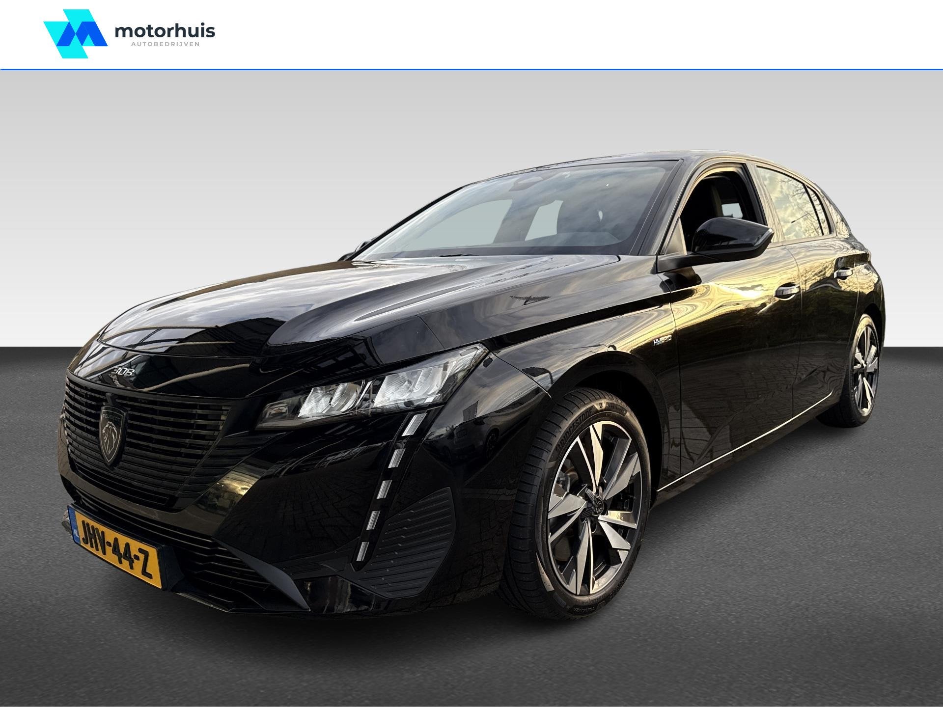 Peugeot 308 1.6 Hybrid 180pk e-EAT8 Automaat Allure, Auto's, Gebruikt, 4 cilinders, 179 pk, Zwart
