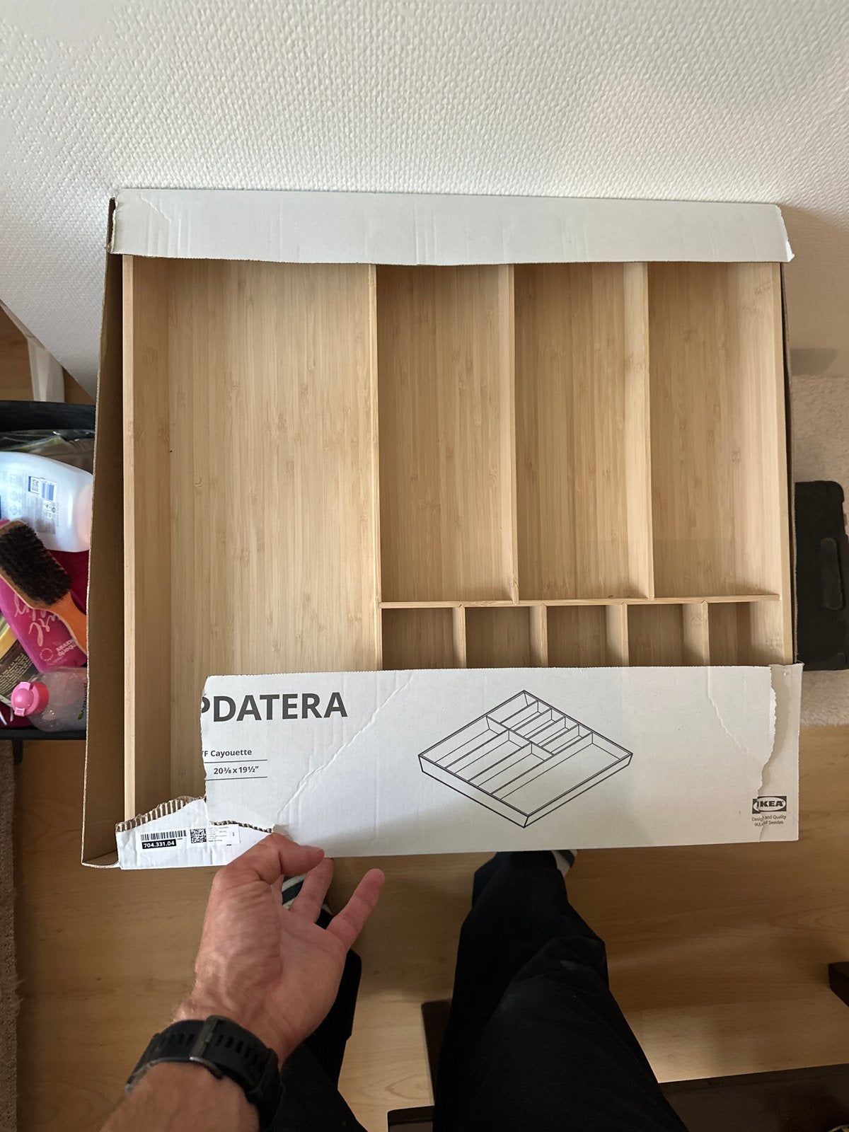IKEA UPPDATERA Bestekbak Bamboe 704.331.04, Beige, Overige typen, Hout, IKEA