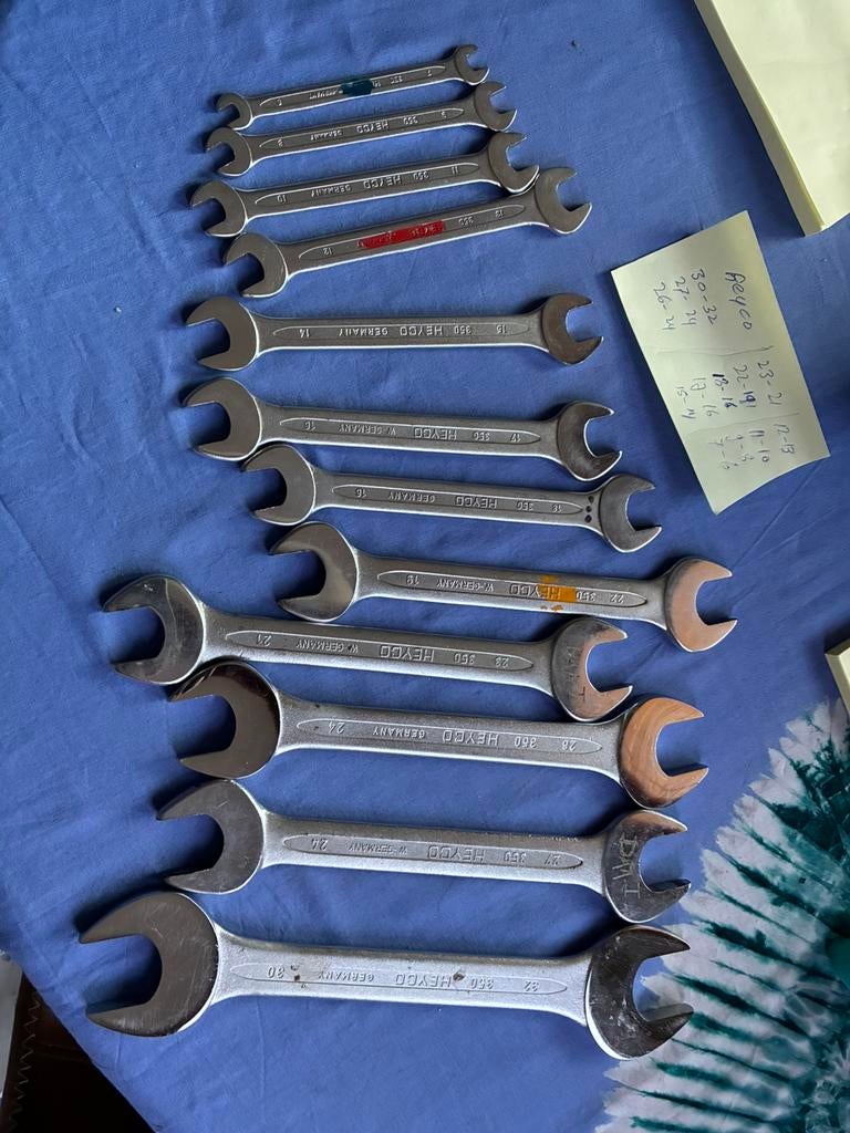 12 stuks heyco steeksleutel set, Ophalen of Verzenden, Zo goed als nieuw