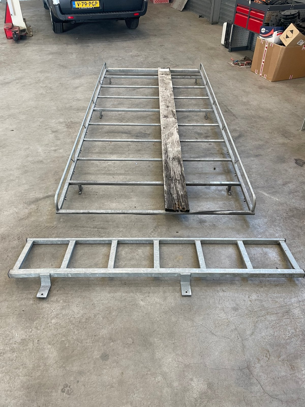 Staal imperiaal + trap Renault Master/Opel Movano L2H2, Auto diversen, Dakdragers, Ophalen, Gebruikt