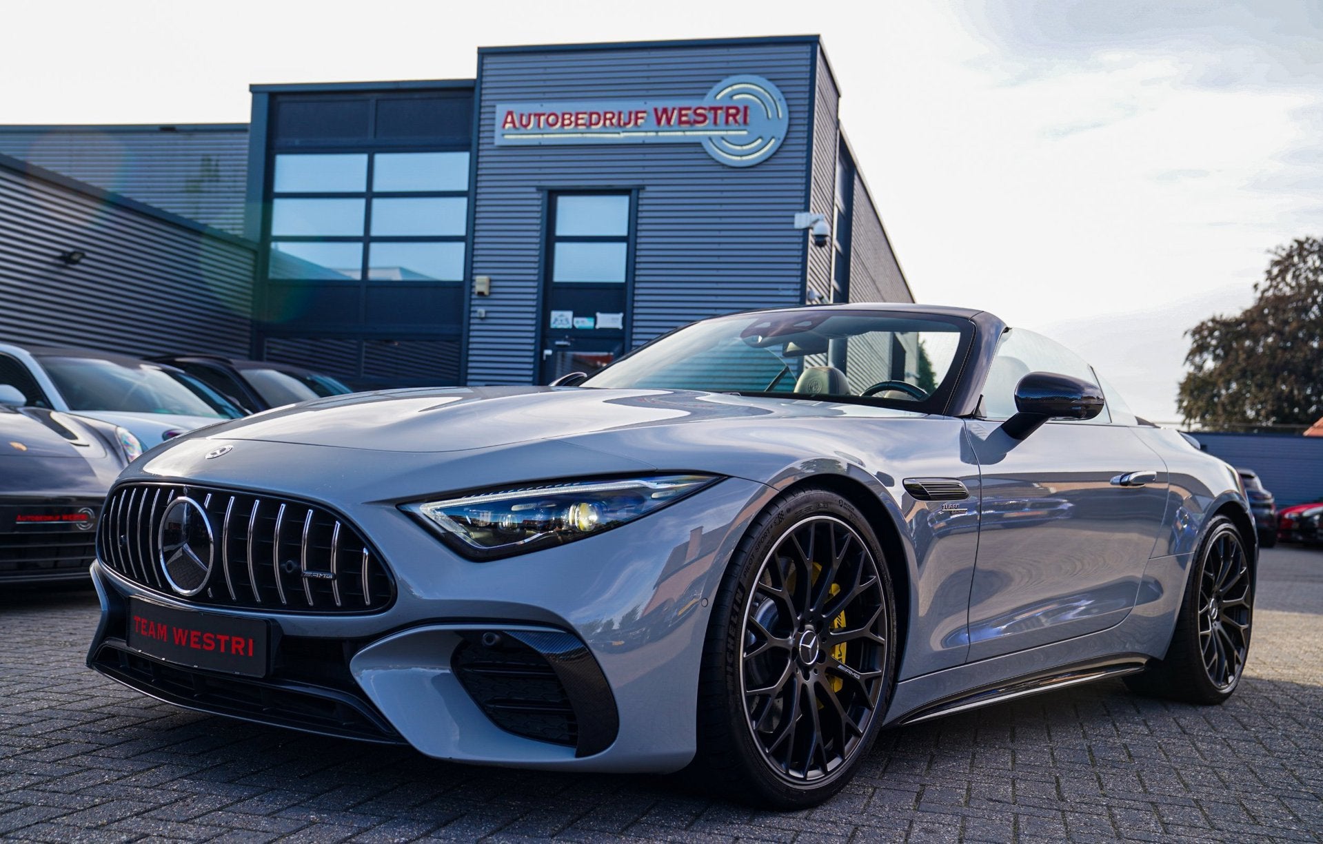 Mercedes-Benz SL-klasse Roadster AMG 43 | Burmester | Carbon, Auto's, Automaat, Dealer onderhouden, Achterwielaandrijving, Gebruikt