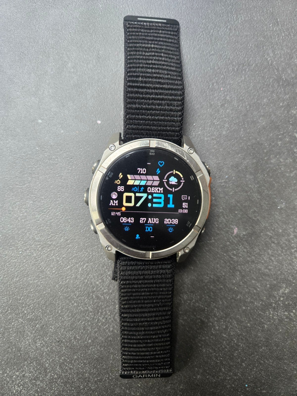 Garmin Fenix 8 51mm Sapphire Amoled, Ophalen, Gebruikt, Zwart, Garmin