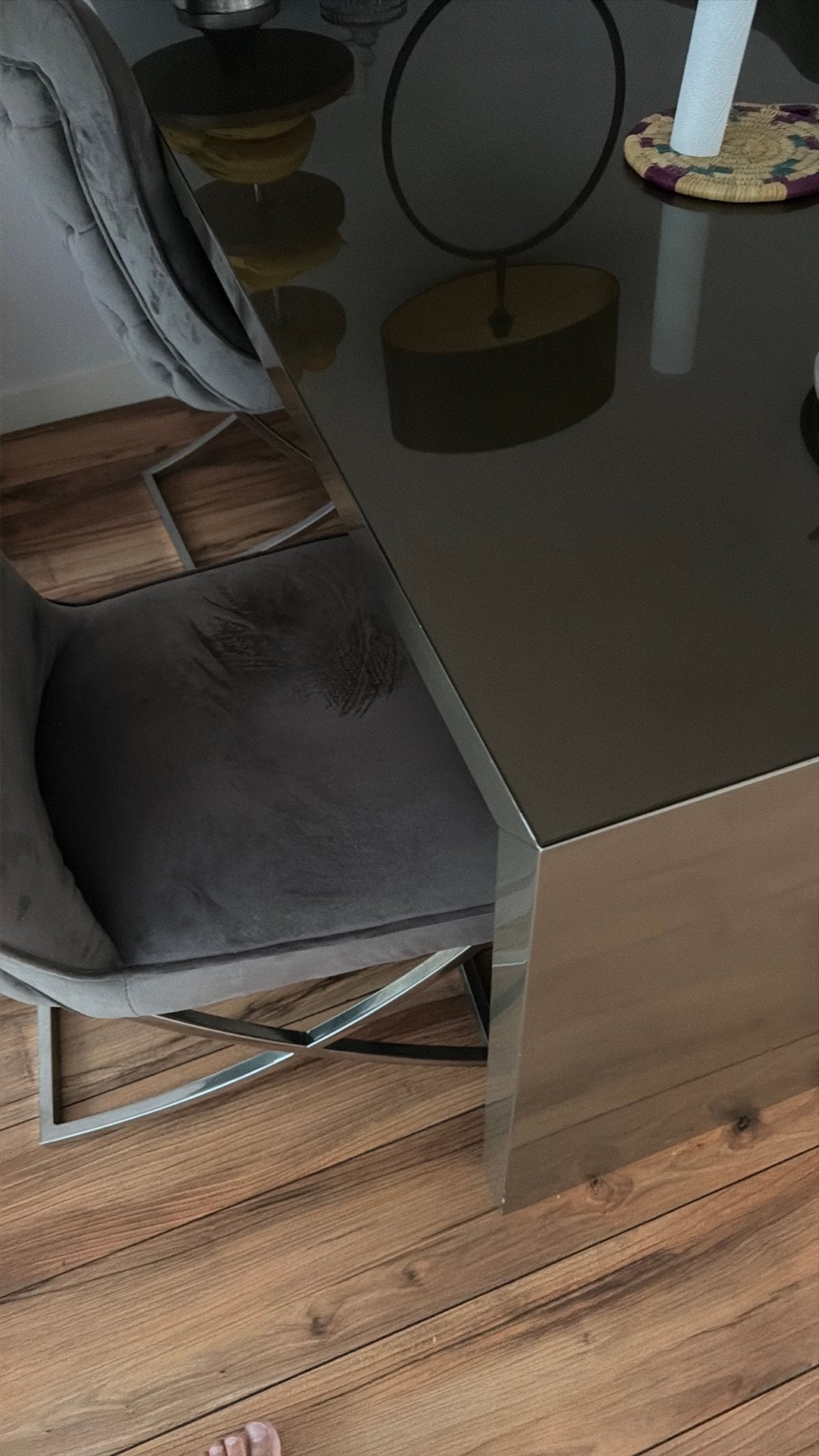 Tafel met glazenplaat, Huis en Inrichting, Complete inboedels, Ophalen