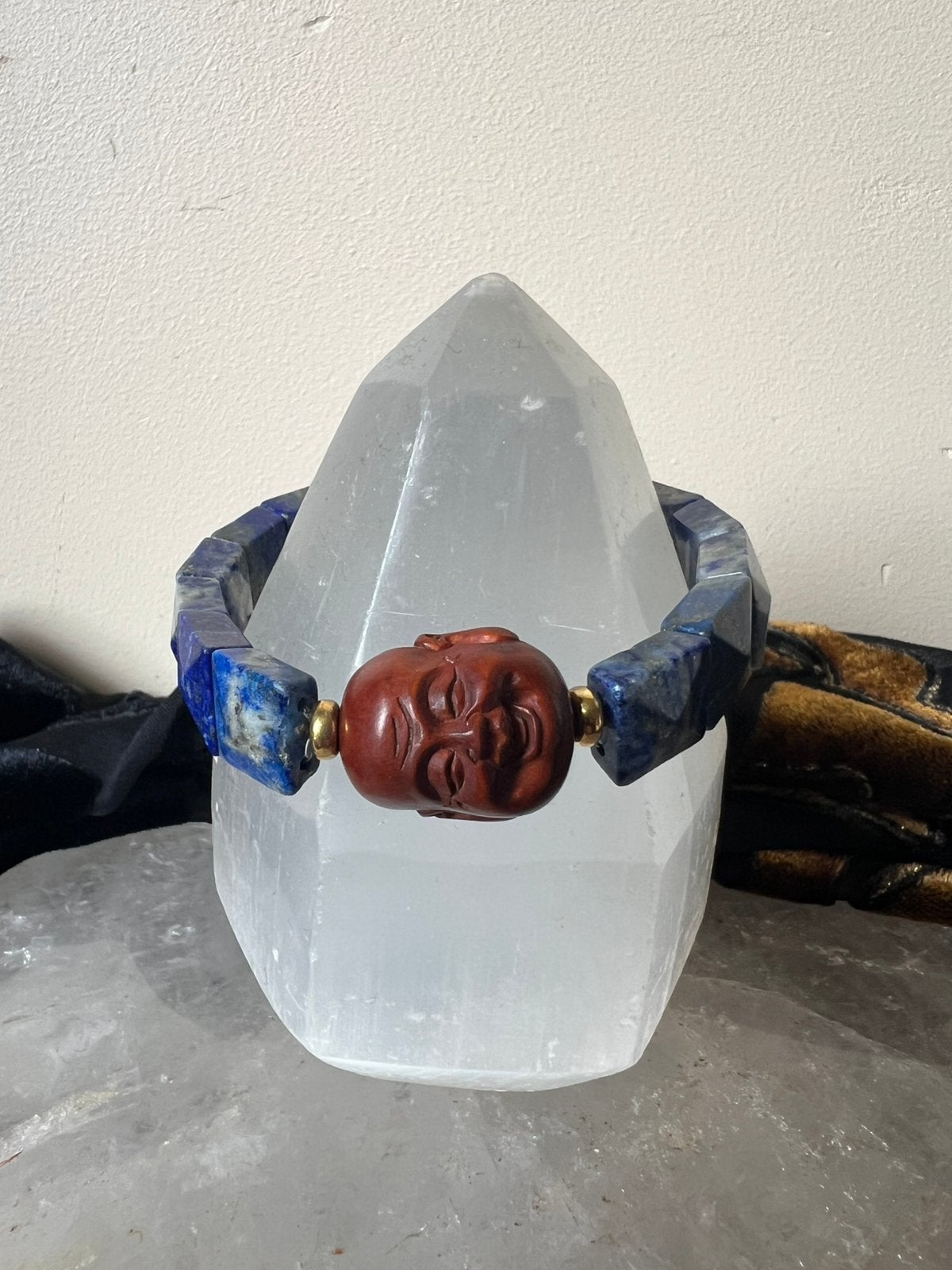 Lapis lazuli zilver ojime bead amulet magie one of a kind, Met bedels of kralen, Blauw, Nieuw, Ophalen of Verzenden