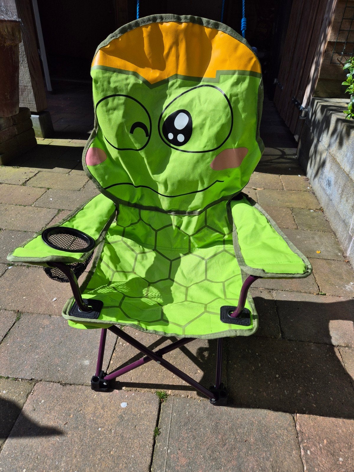 Inklapbaar schildpad stoeltje voor kleine kindjes - Groen, Ophalen of Verzenden, Zo goed als nieuw