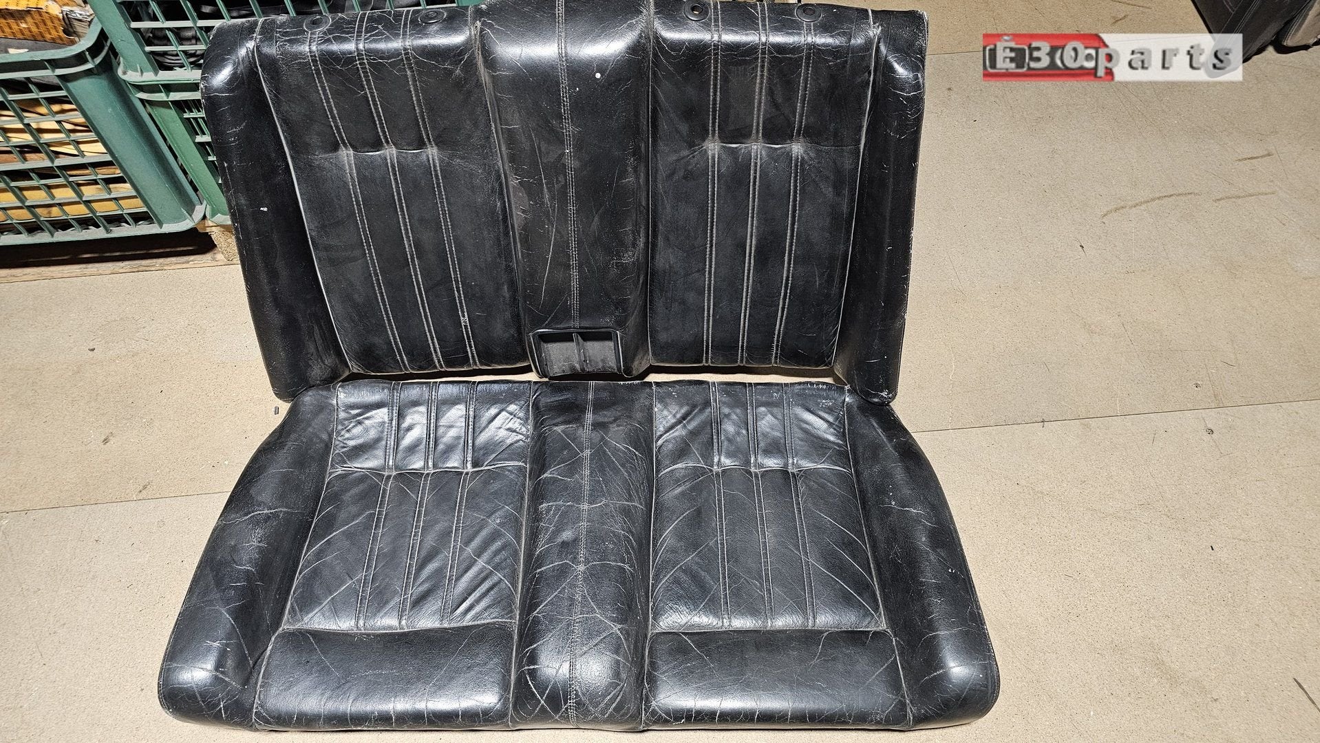 Achterbank set zitting leuning Zwart leer BMW 3 serie E30 52, Gebruikt, -, Ophalen of Verzenden, -